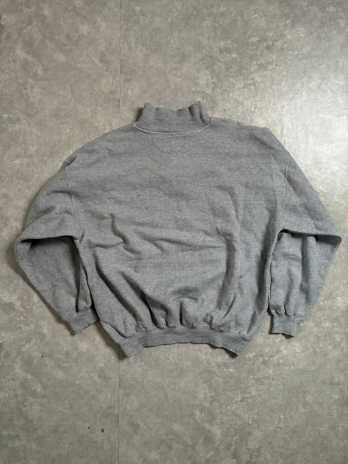 90s Vintage Kansas Jayhawks Grey Quarter Zip -XL - XL | Martin City Vintage