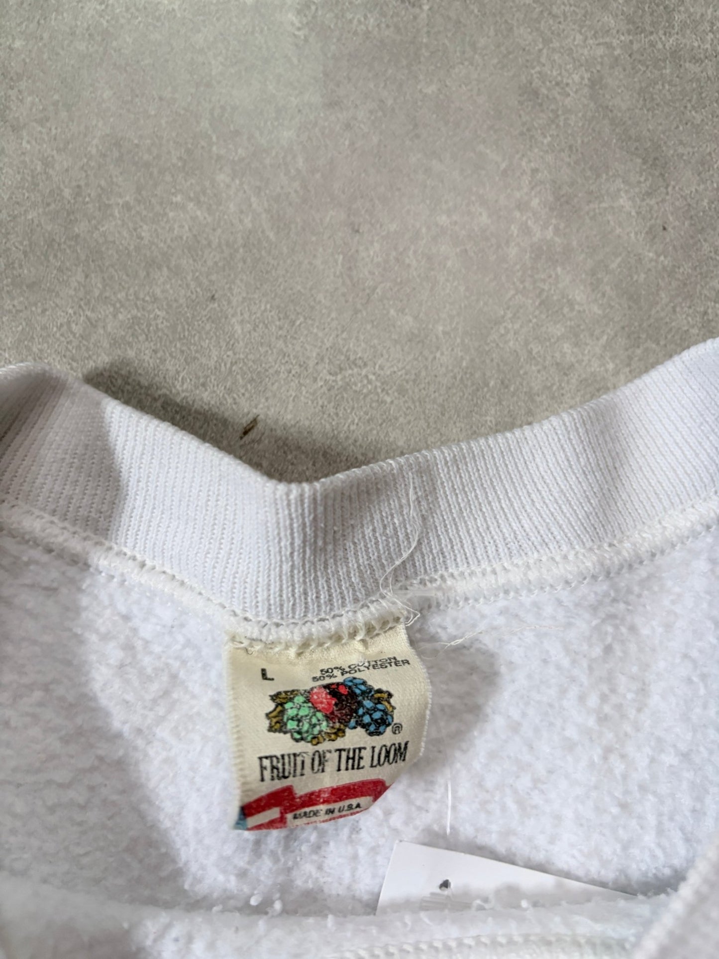 90s Vintage Pittsburgh Panthers White Crewneck -L - L | Martin City Vintage