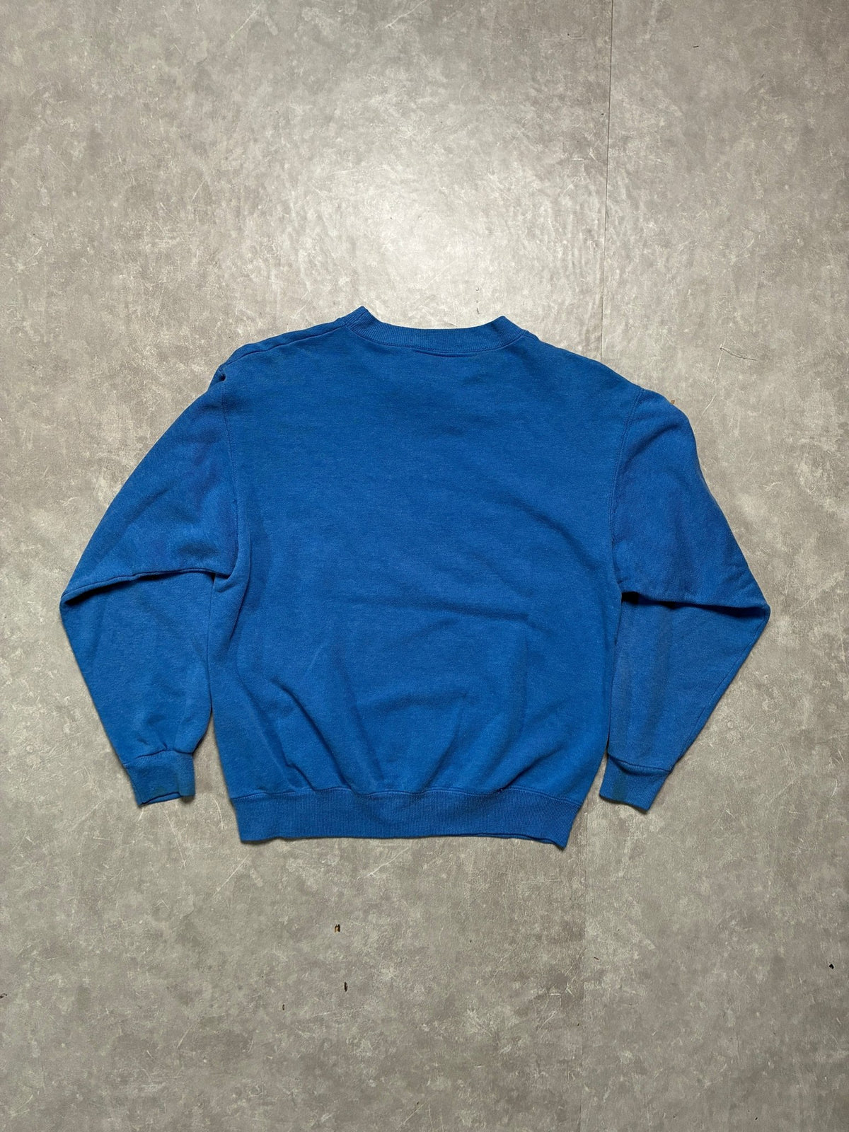 90s Vintage Kansas Jayhawks Crest Blue Crewneck -L - L | Martin City Vintage