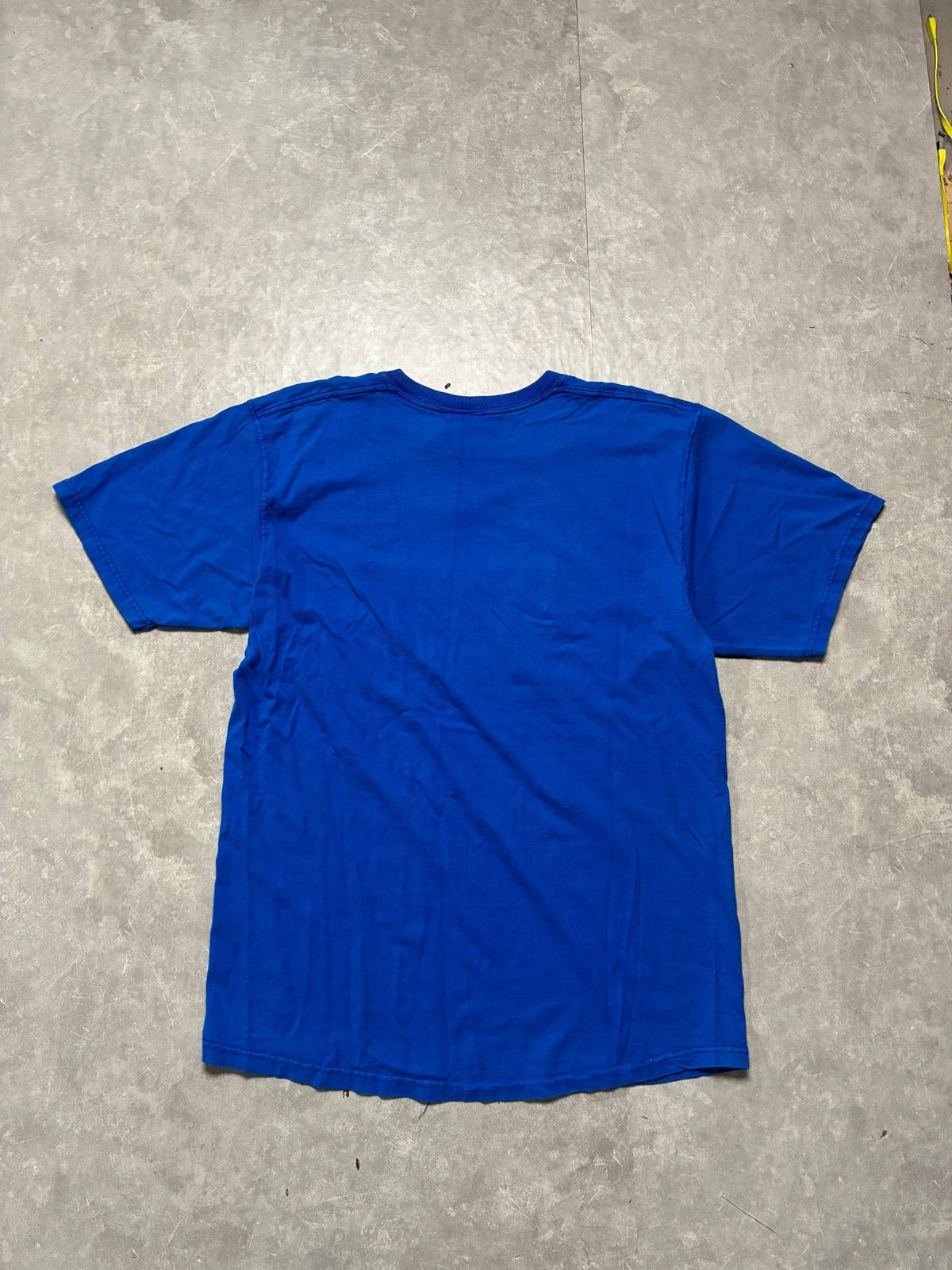 90s Vintage Kansas Jayhawks Embroidered Pro Player Blue T-Shirt -L - L | Martin City Vintage