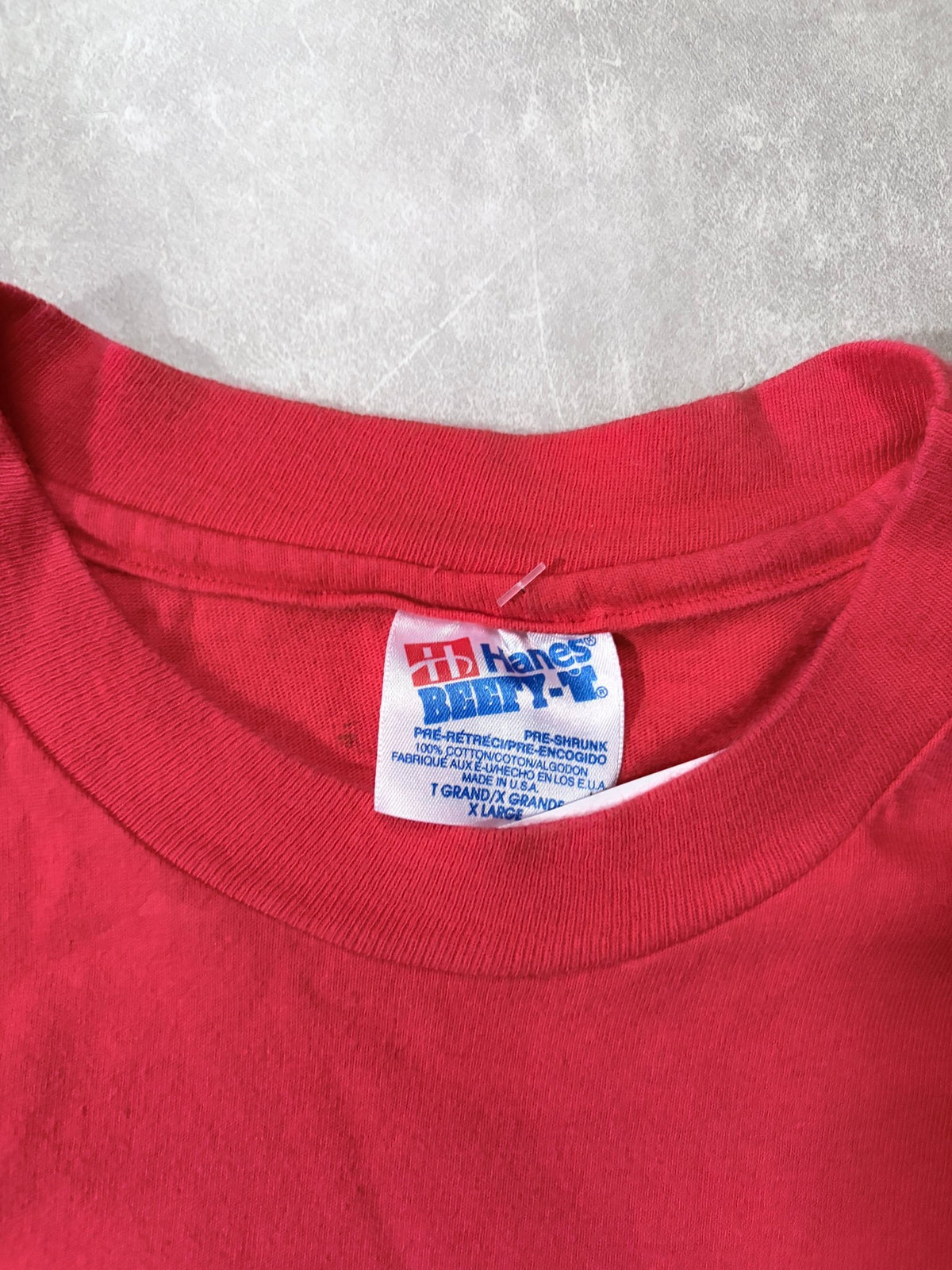 90s Vintage Kansas Jayhawks Red T-Shirt -XL - XL | Martin City Vintage