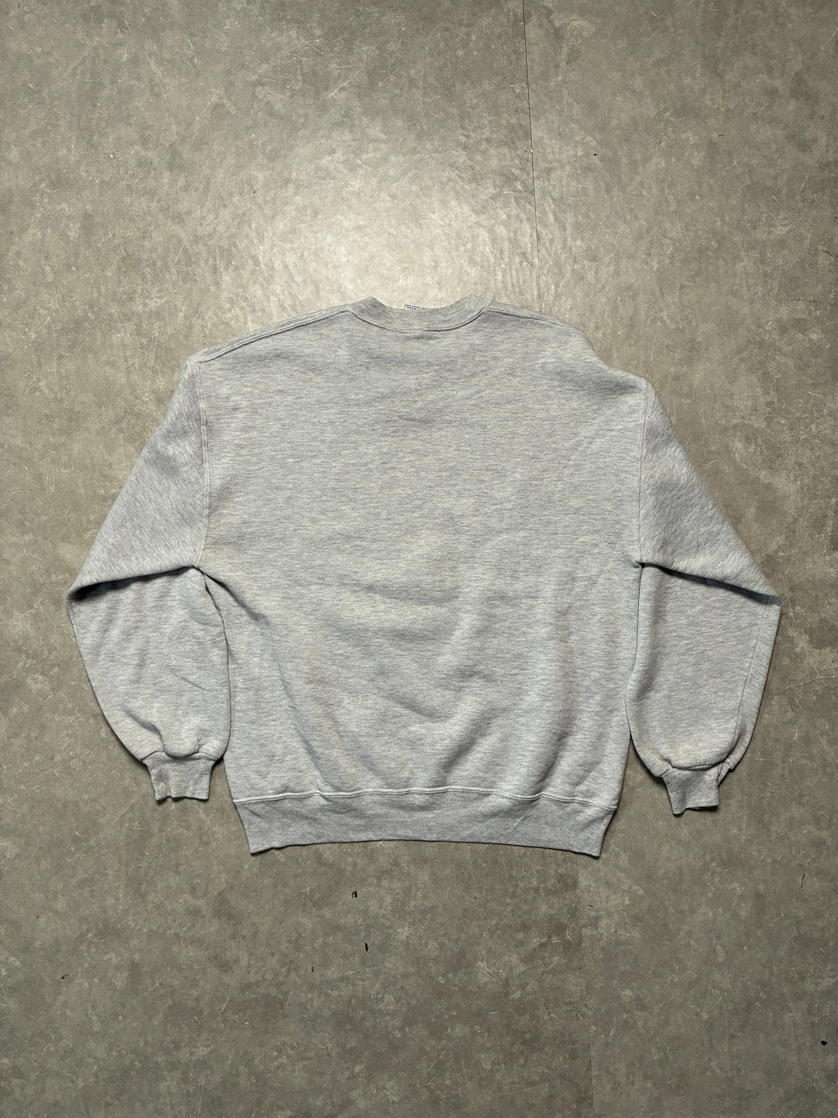 90s Vintage Kansas Jayhawks Big 8 Heather Grey Crewneck -XL - XL | Martin City Vintage