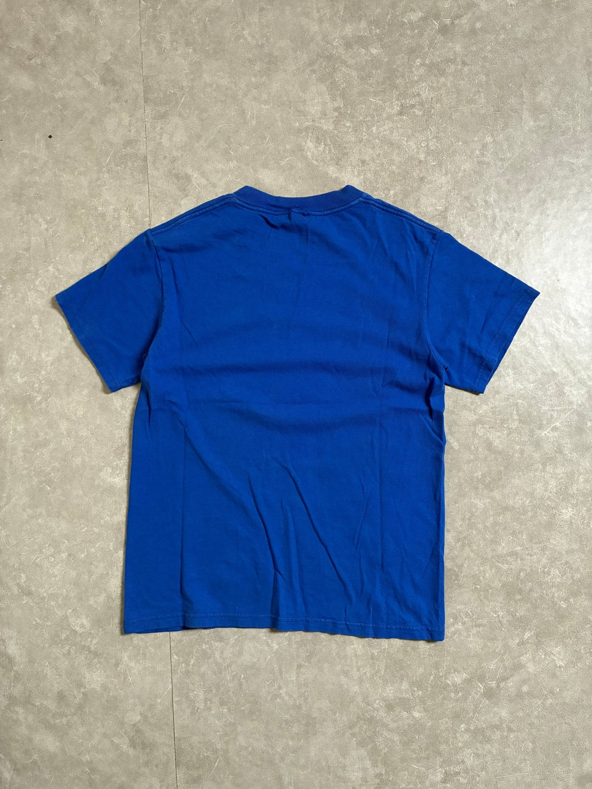 90s Vintage Kansas Jayhawks Water Print Blue T-Shirt -M - M | Martin City Vintage