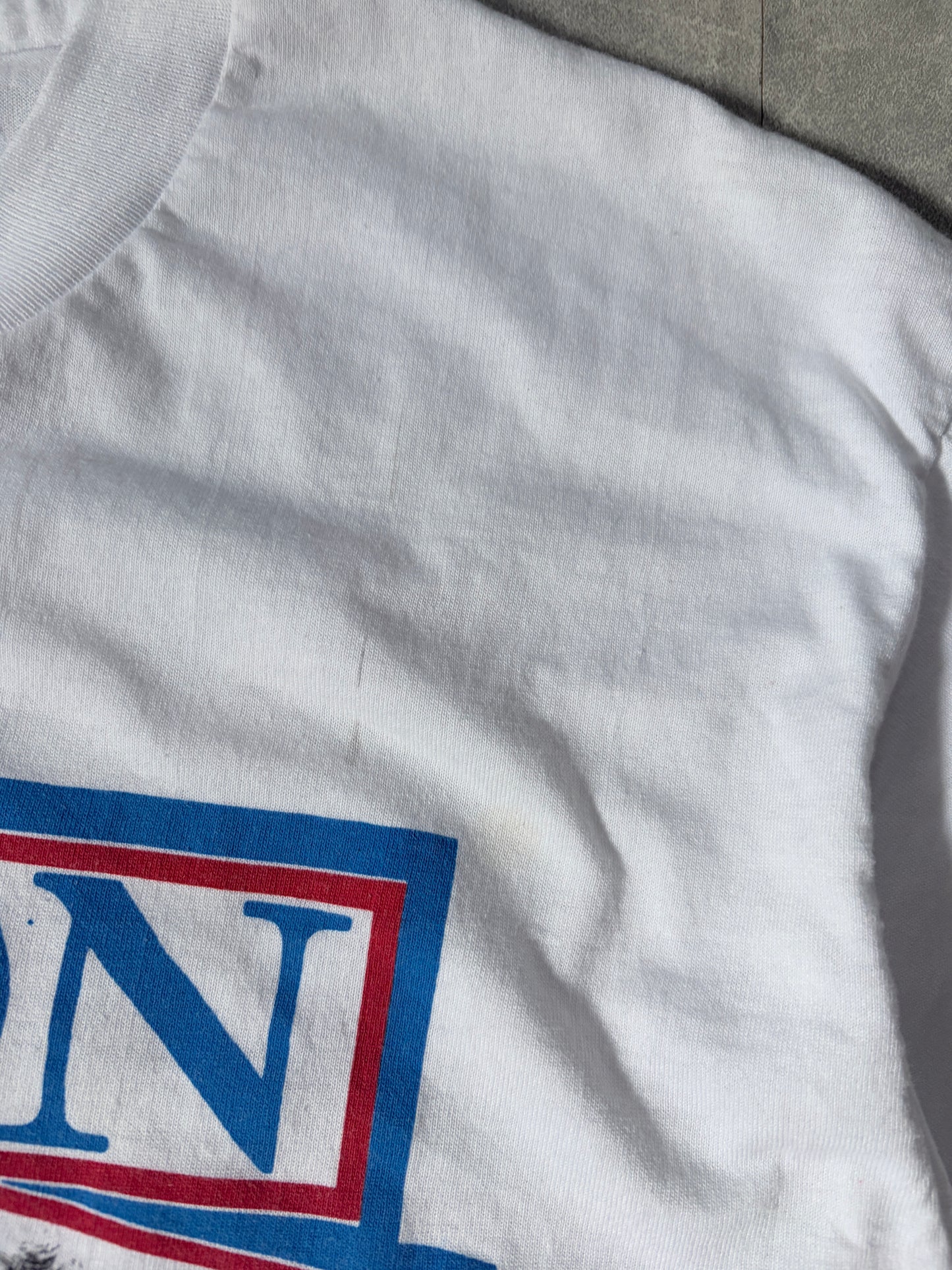 90s Vintage Kerry Dixon Chelsa FC Soccer White T Shirt -XL