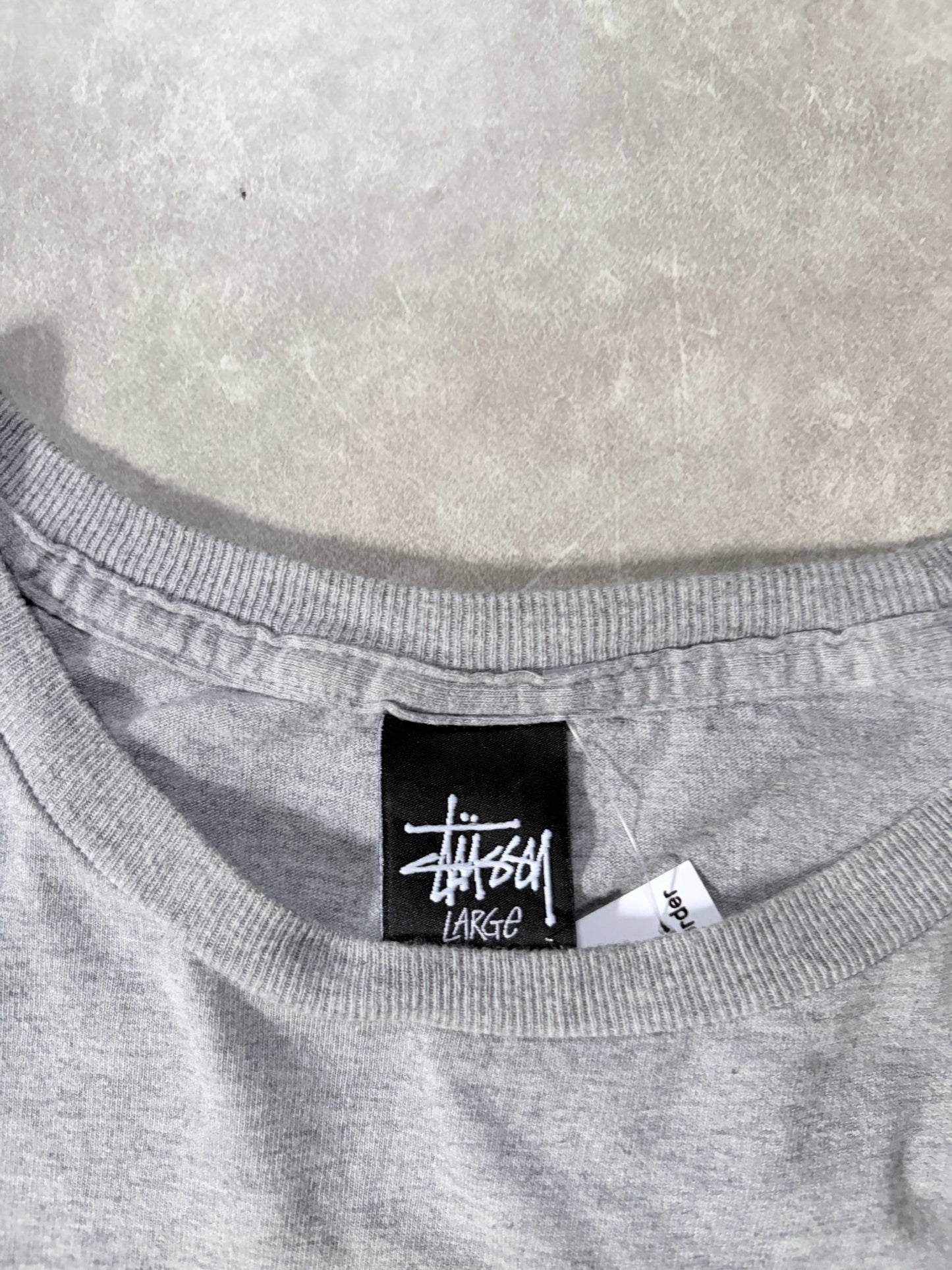 Stussy Soccer Grey T Shirt -L - L | Martin City Vintage