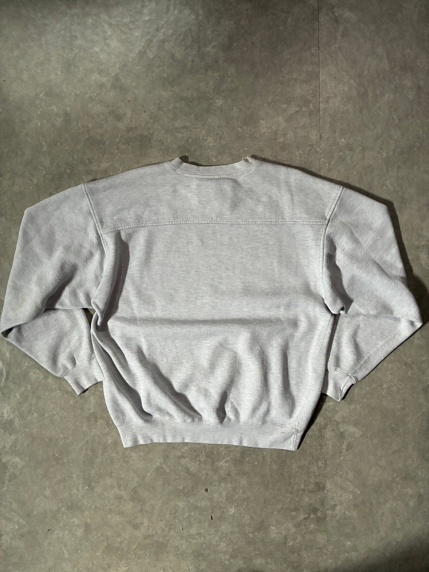 90s Vintage Kansas State Wildcats Heather Grey Crewneck -M - M | Martin City Vintage