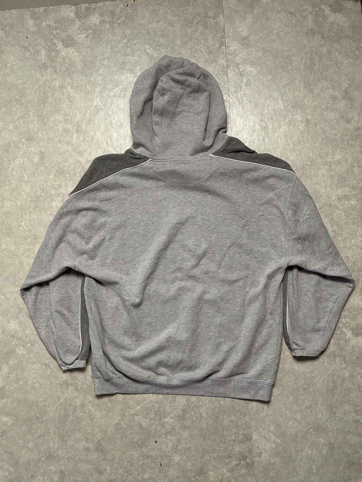 90s Vintage Missouri Tigers Embroidered Grey Hoodie -XXL - XXL | Martin City Vintage