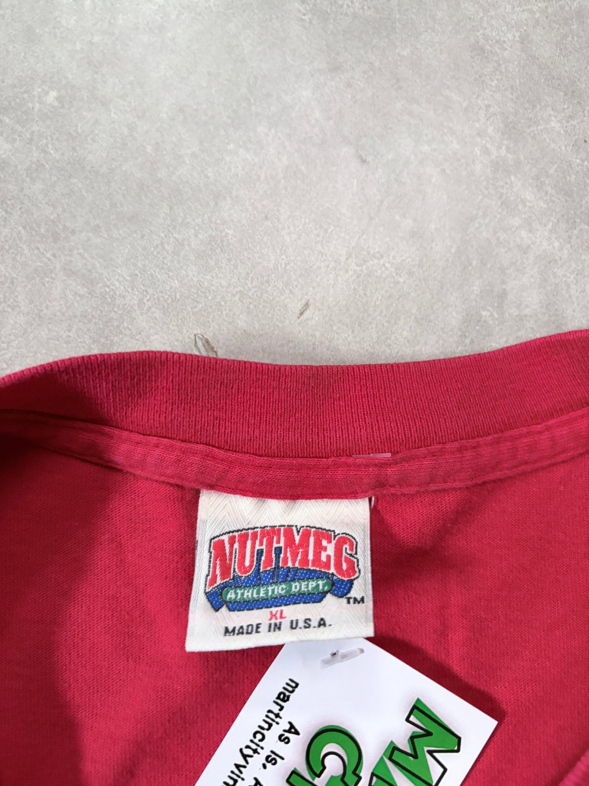 90s Vintage UNLV Rebels Red Crest Nutmeg Red T-Shirt -XL - XL | Martin City Vintage