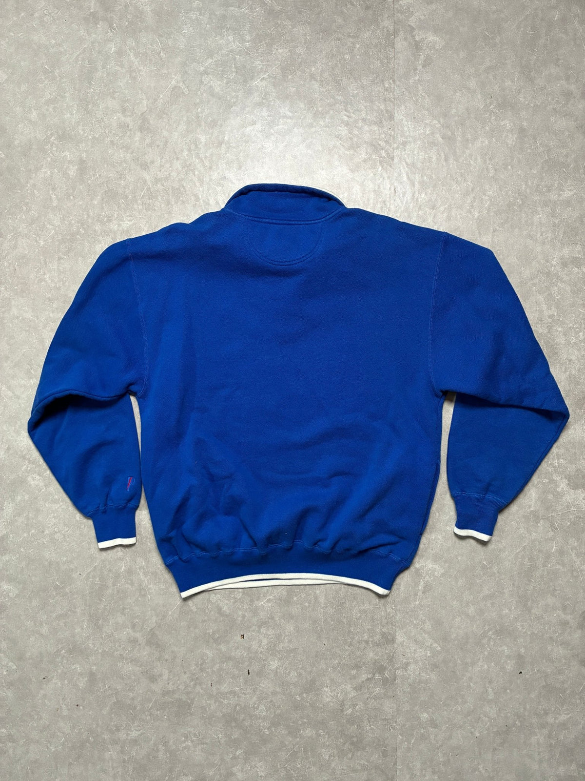 90s Vintage Kansas Jayhawks Pro Player Embroidered Blue Quarter Zip -L - L | Martin City Vintage