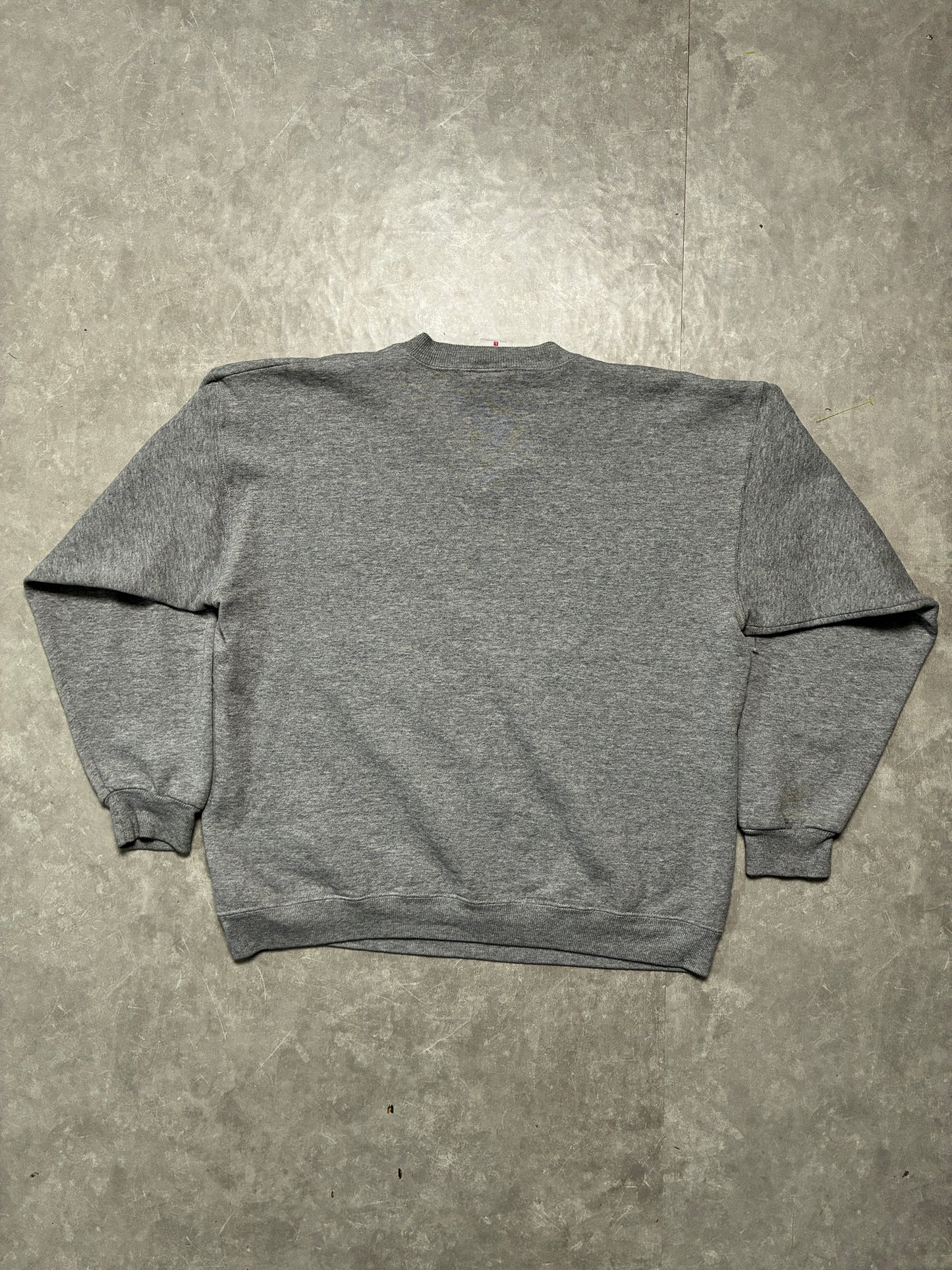 90s Vintage Kansas Jayhawks "XXL" Grey Crewneck -L