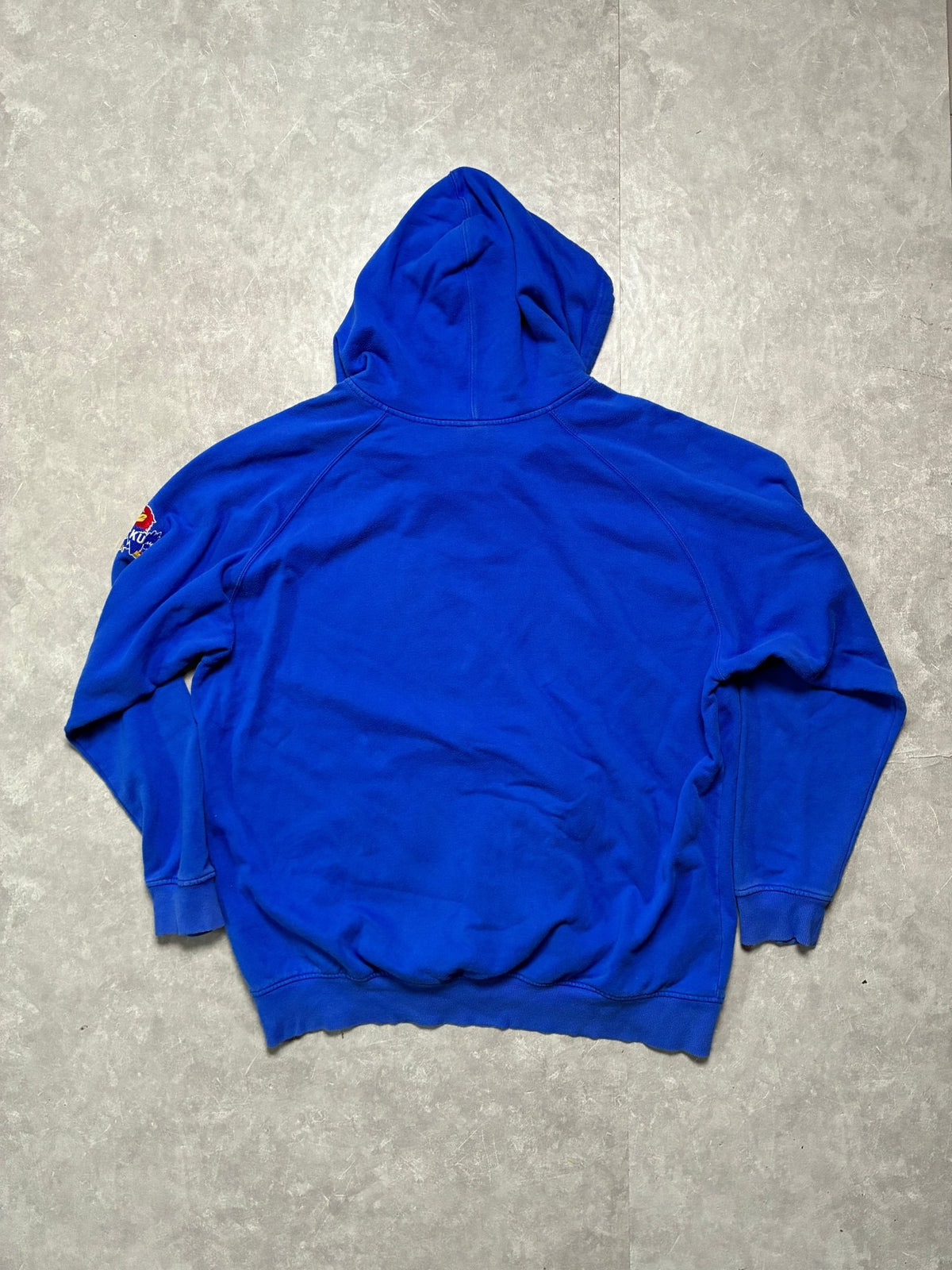 90s Vintage Kansas Jayhawks Nike Embroidered Blue Hoodie -XXL - XXL | Martin City Vintage