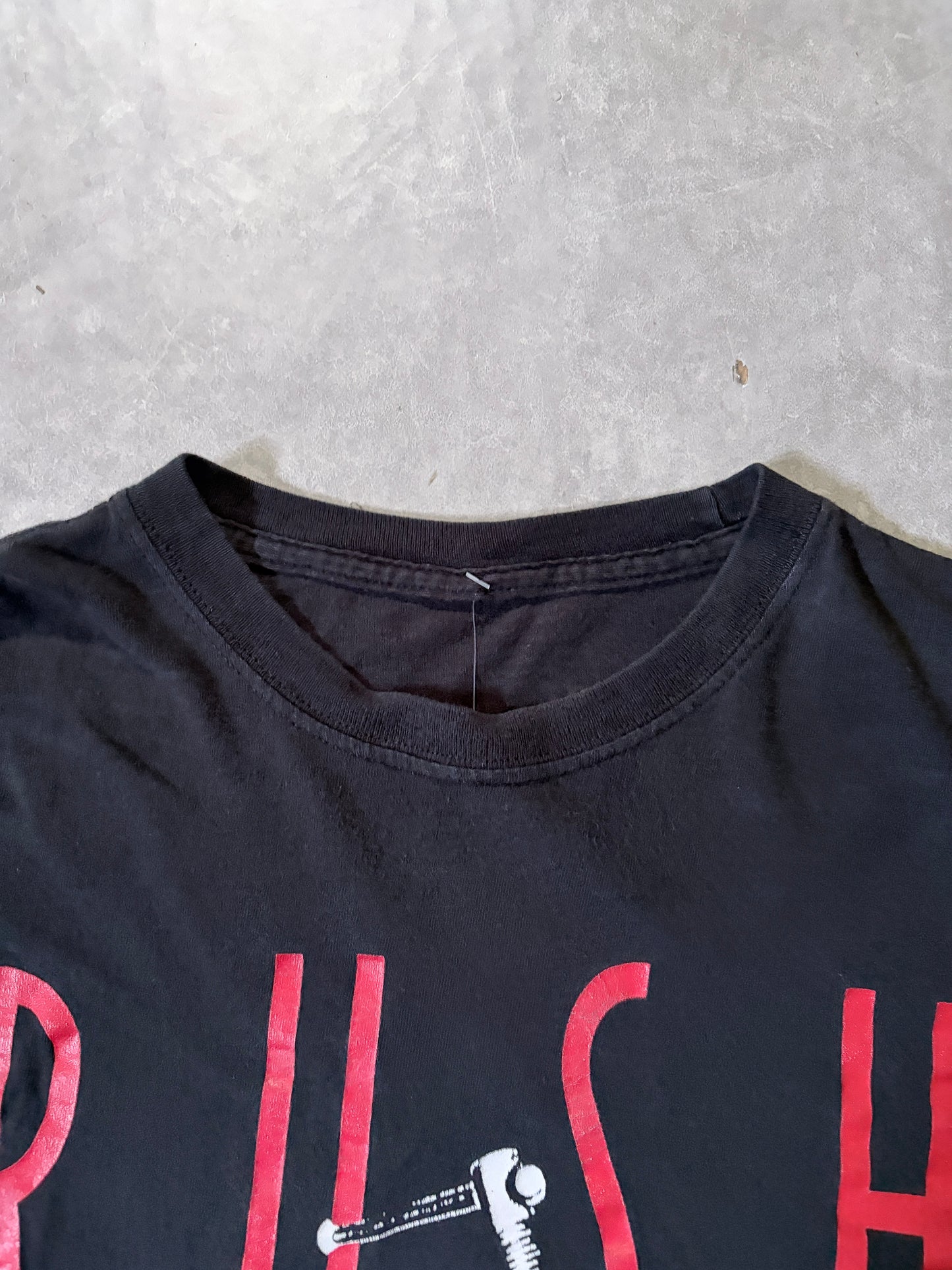 2000s Vintage Rush Black Band T Shirt -L
