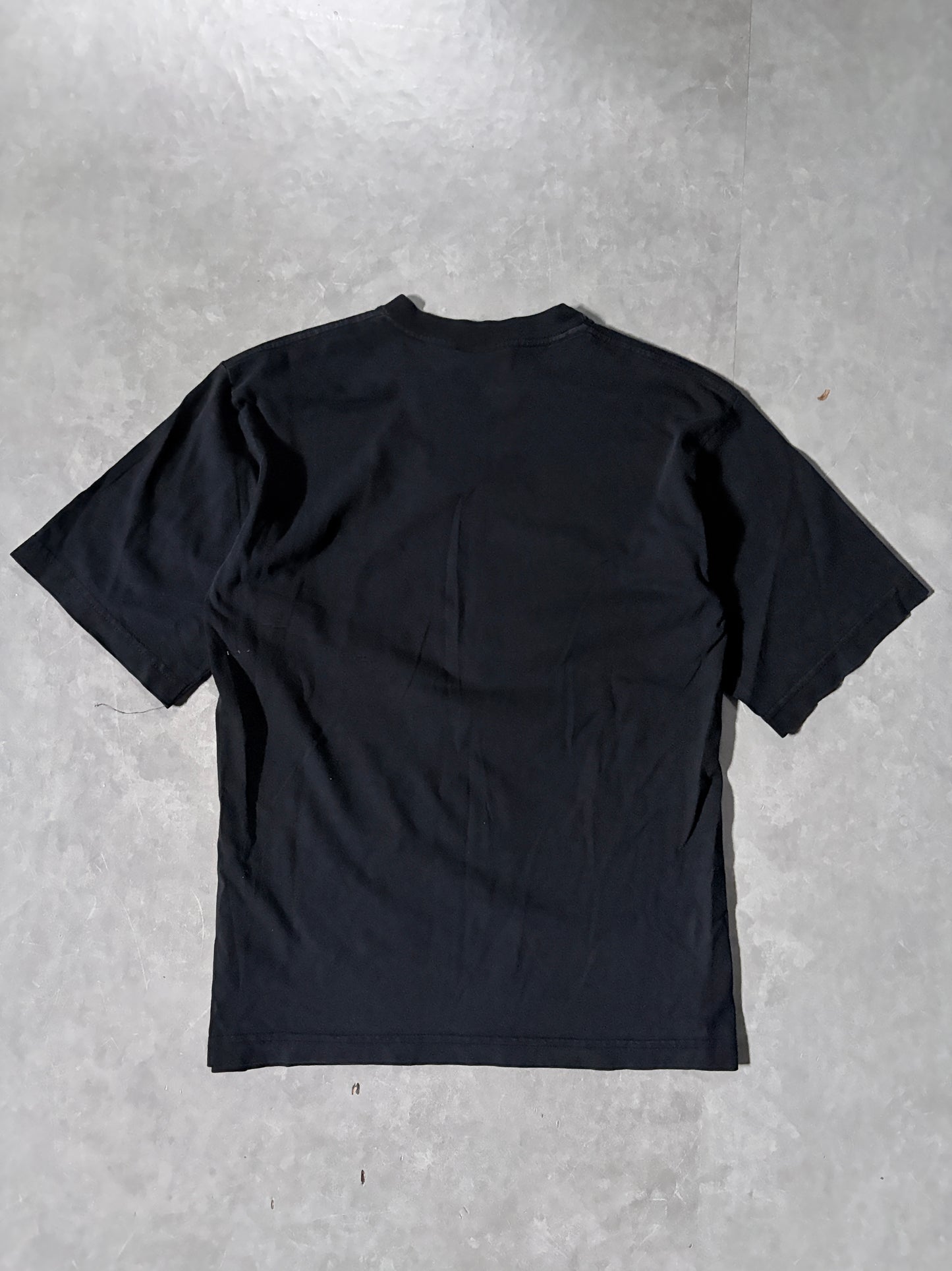 90's Vintage Star Wars Black T-Shirt Full Back View