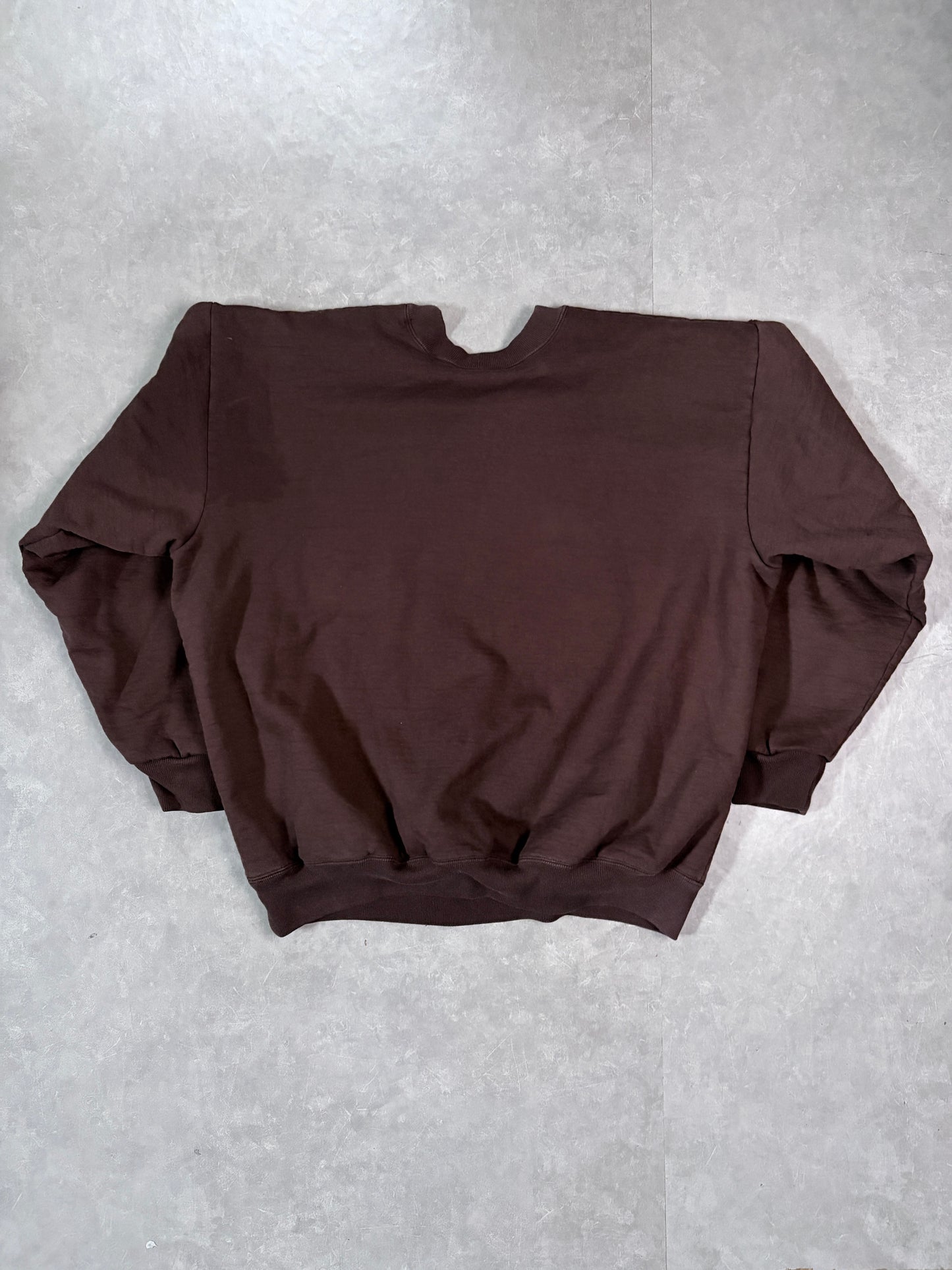 90's Vintage Carhartt Brown Crewneck Sweatshirt Full Back View
