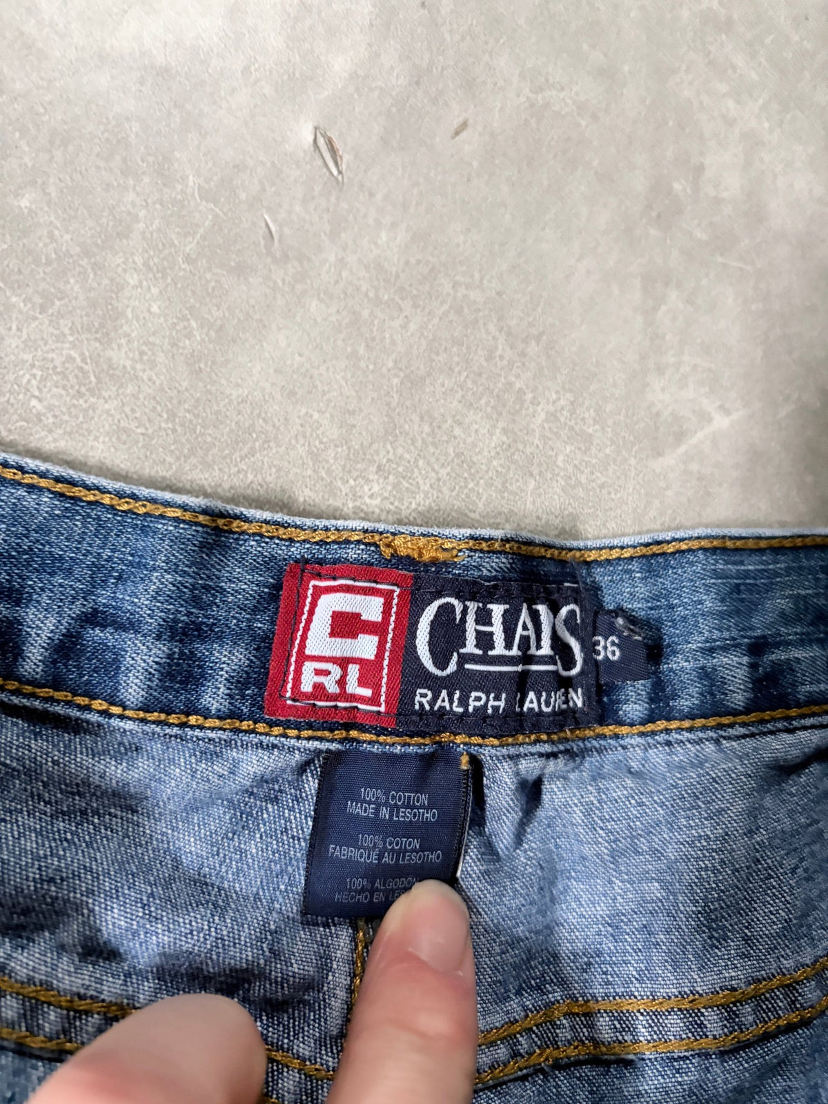 2000s Vintage Chaps Ralph Lauren Carpenter Jorts -36W - 36 | Martin City Vintage