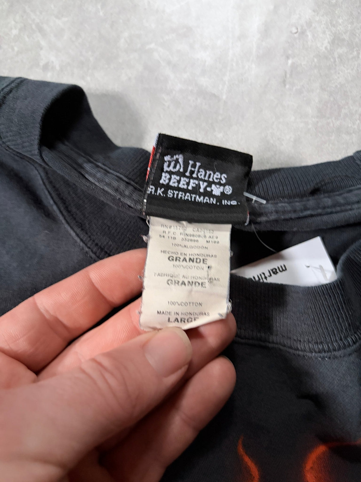 90s Vintage Harley Davidson Flame Sleeve Black Long Sleeve Shirt -L - L | Martin City Vintage