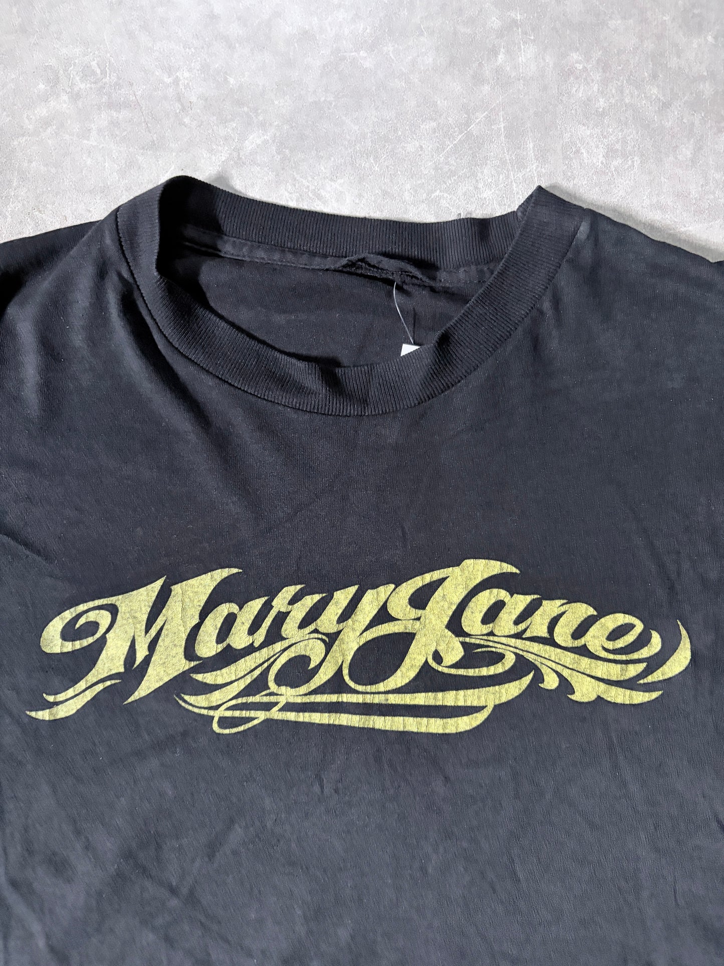 2000s Vintage Mary Jane Weed Black T-Shirt -XXL