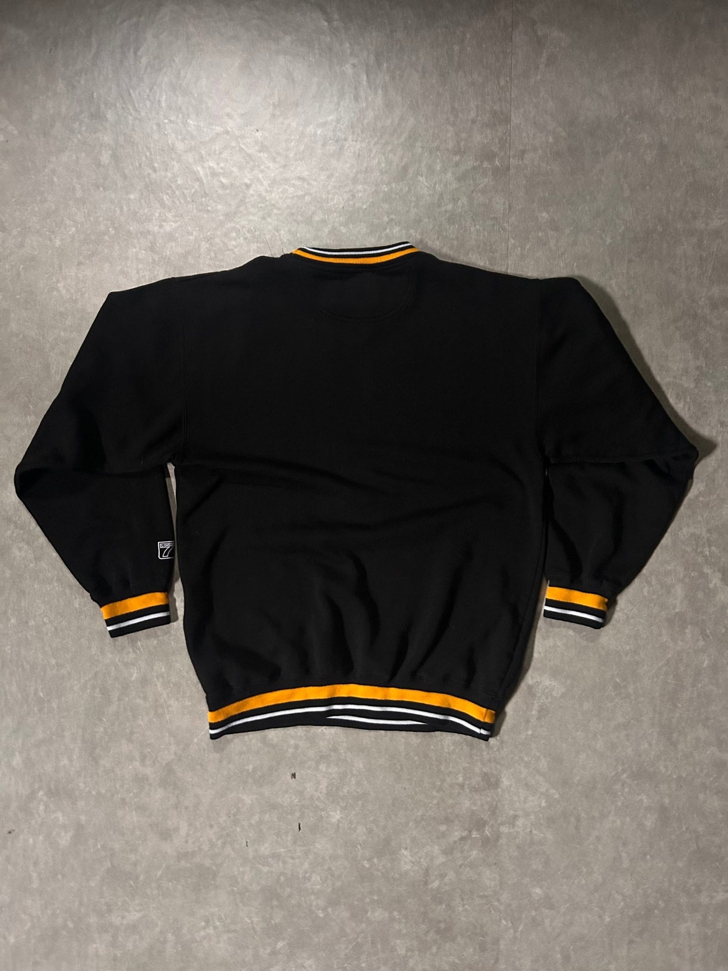 90's Vintage Missouri Tigers Embroidered Black Crewneck - L - L | Martin City Vintage