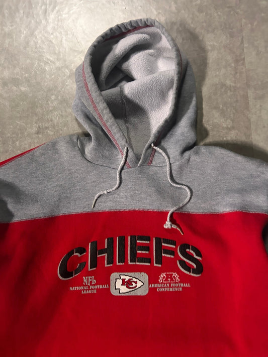 2000’s Vintage Kansas City Chiefs Embroidered Red Hoodie - XL - XL | Martin City Vintage