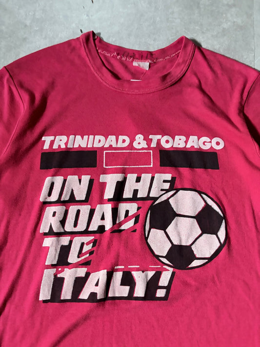 90s Vintage FIFA World Cup Trinidad & Tobago Red T Shirt -M - M | Martin City Vintage