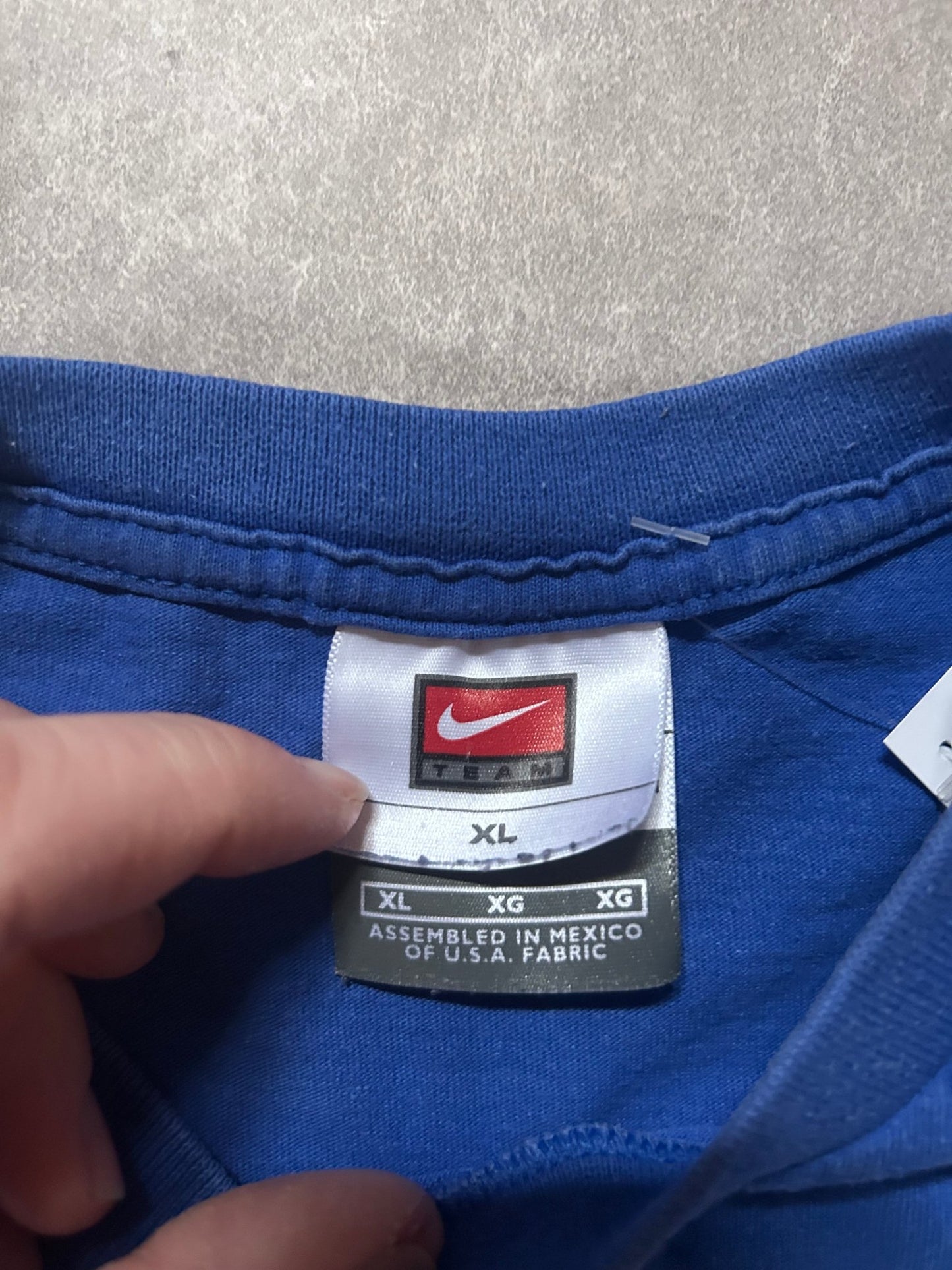 2000s Vintage Kansas Jayhawks Nike Blue T Shirt Size XL - XL | Martin City Vintage