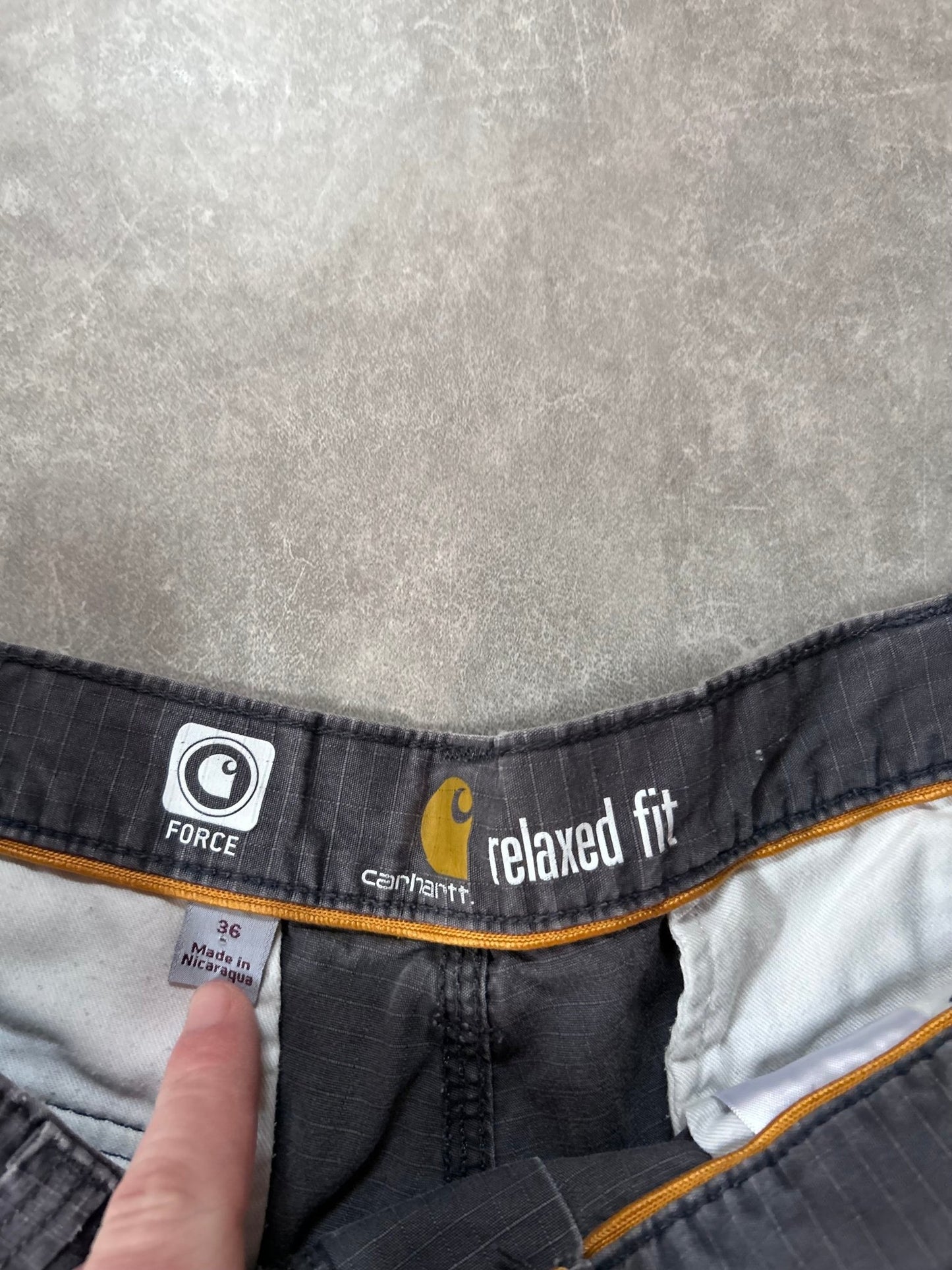 Carhartt Distressed Gray Shorts Size 34 - 34 | Martin City Vintage