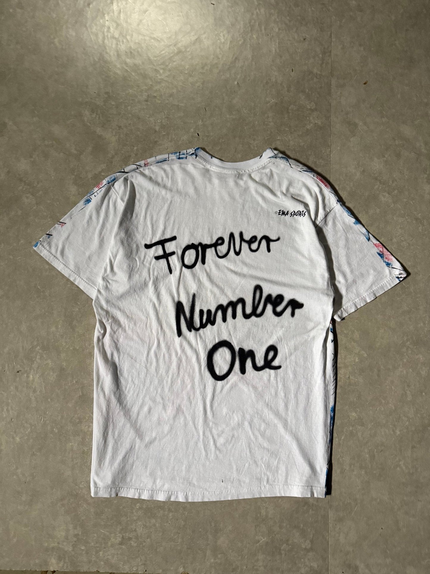 90's Vintage Soccer FC Bayern White AOP T-Shirt -XL - XL | Martin City Vintage