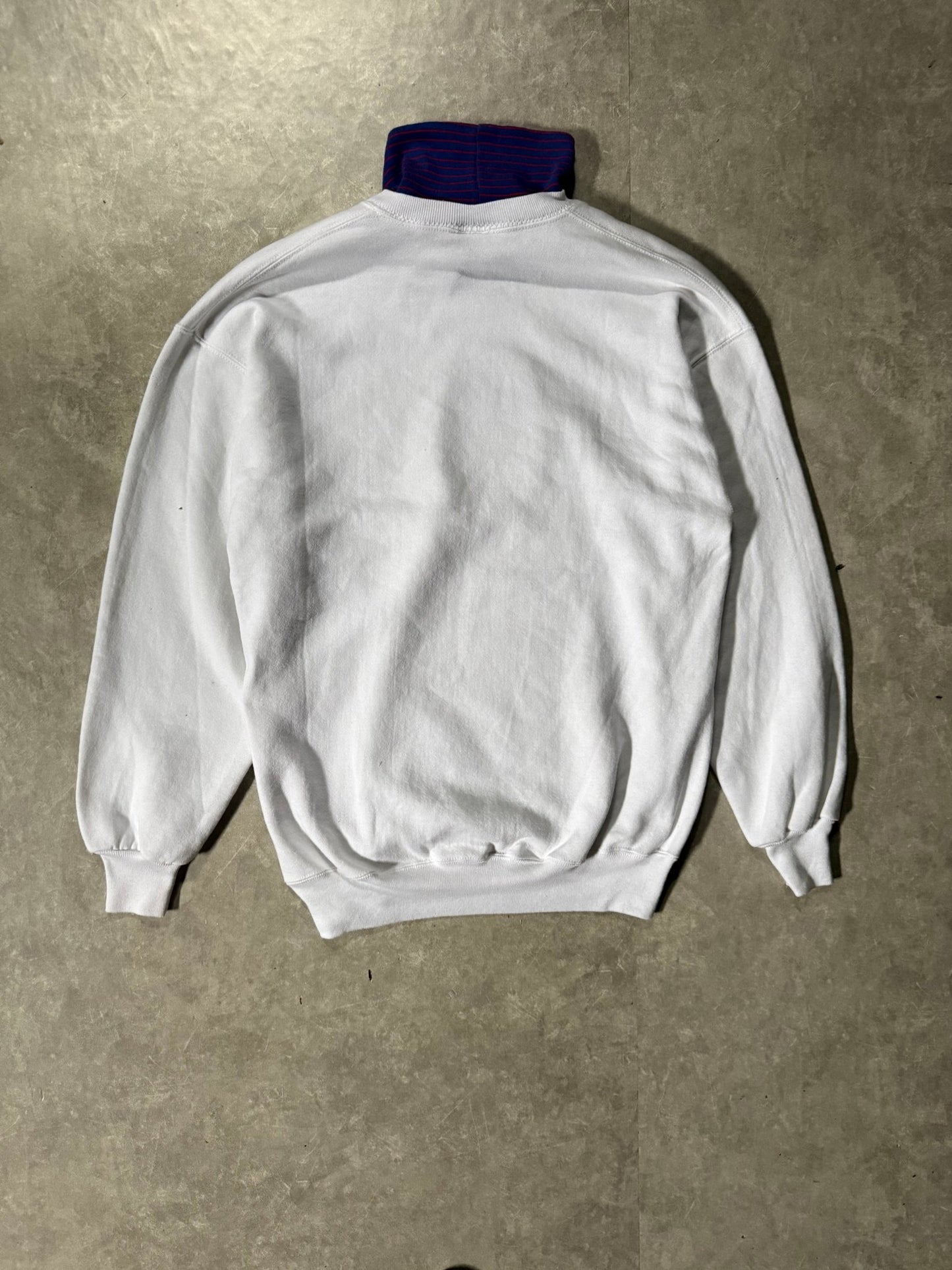 90's Vintage Kansas City Turtleneck White Crewneck -XL - XL | Martin City Vintage