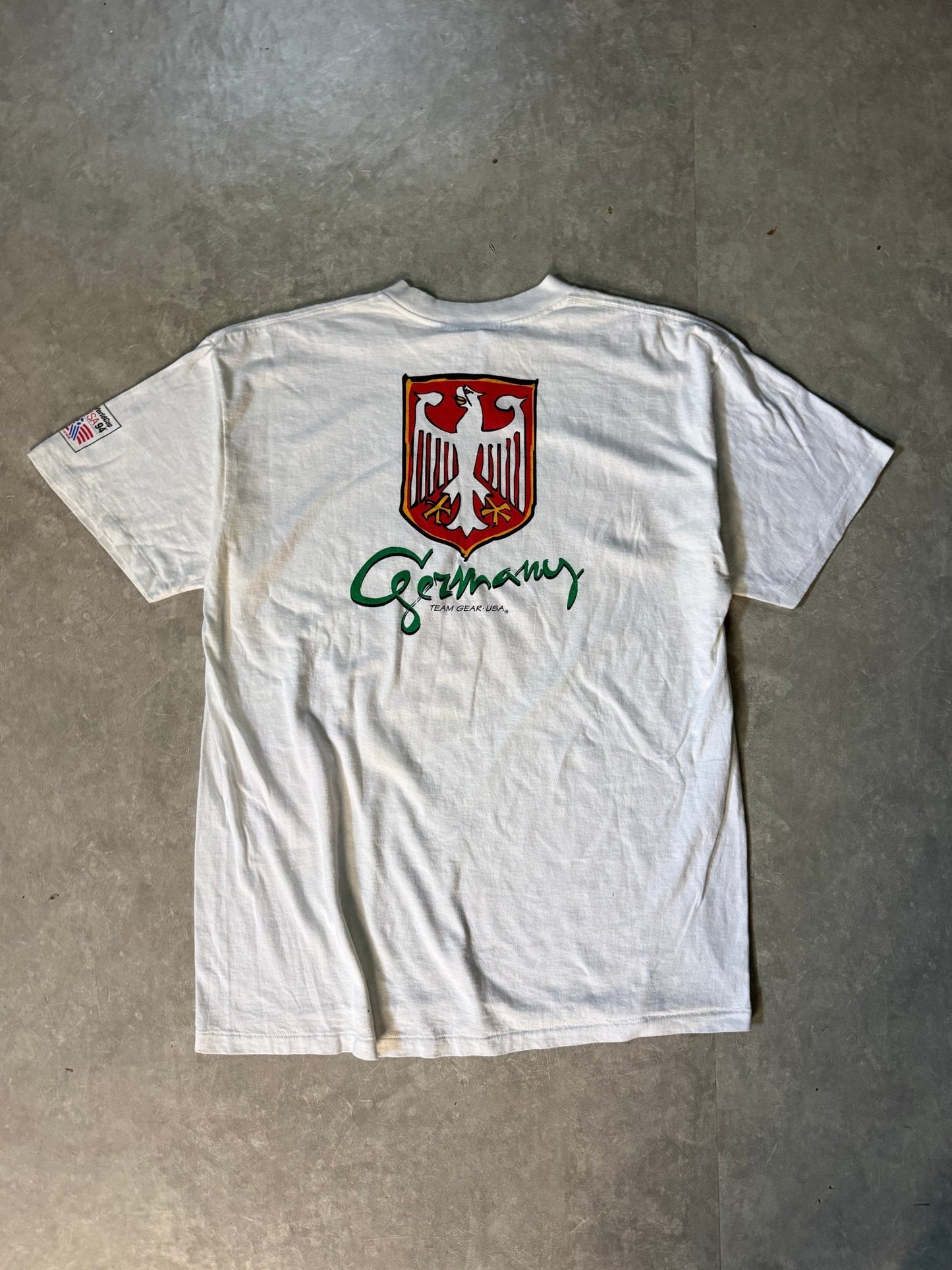 1994 Vintage FIFA World Cup Germany White T-Shirt -XL - XL | Martin City Vintage