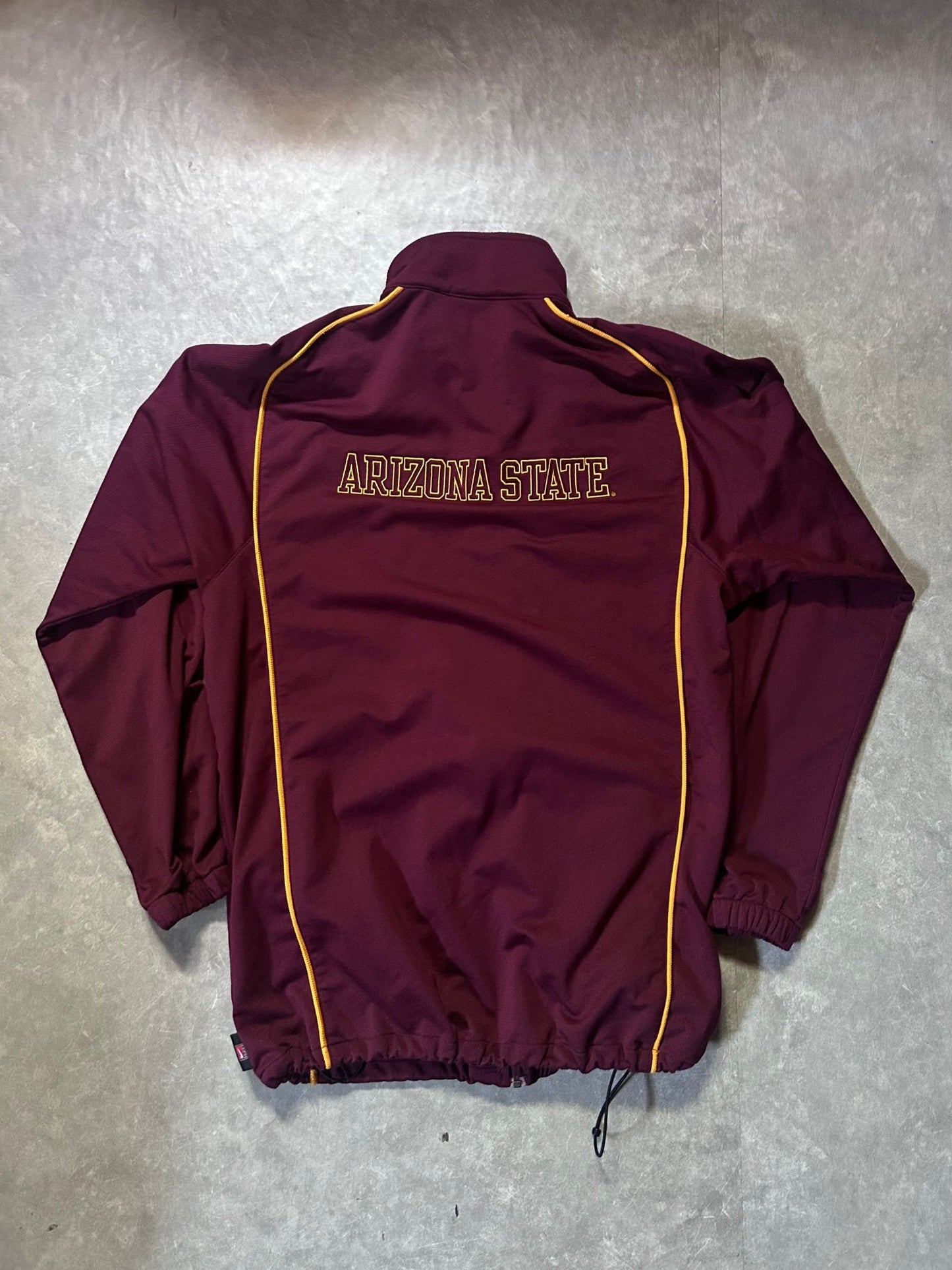 2000's Vintage Arizona State Sun Devils Nike Maroon Track Jacket - L - L | Martin City Vintage