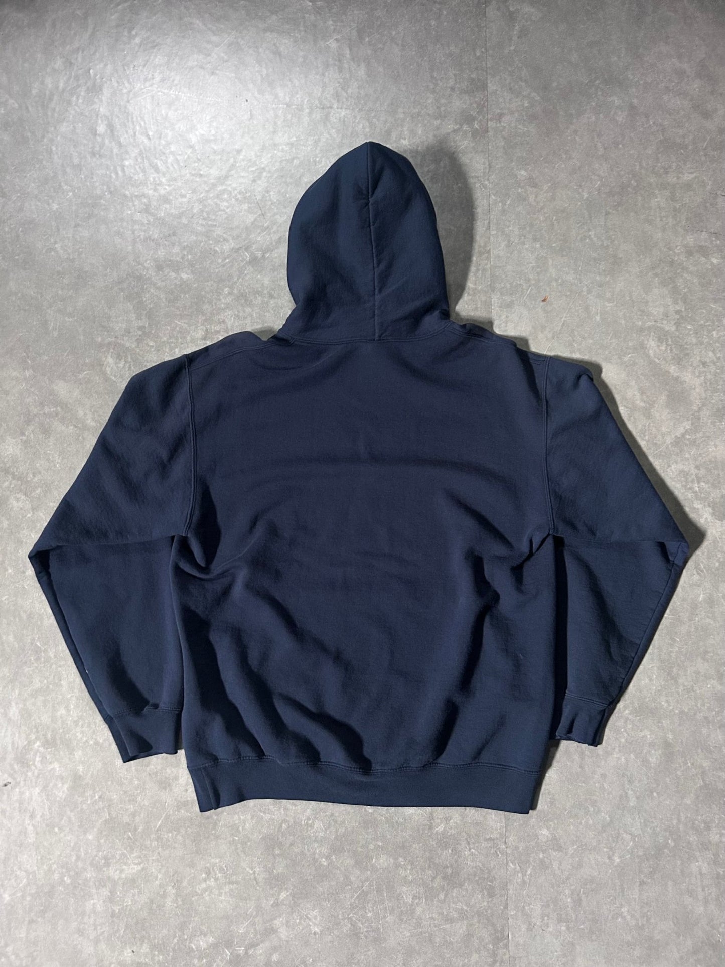 2000's Vintage New York Yankees Block Letters Navy Hoodie - M - M | Martin City Vintage