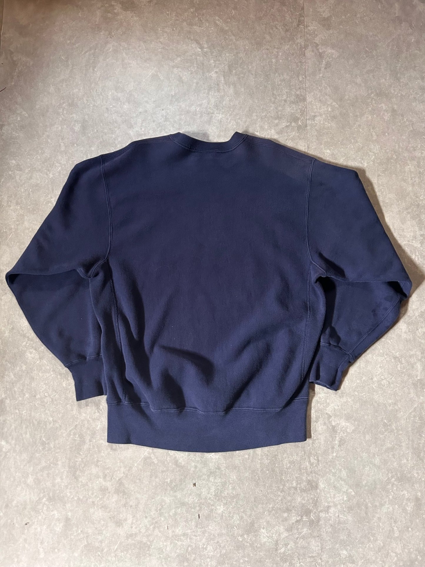 90's Vintage Texas Christian University Crest Navy Crewneck - XL - XL | Martin City Vintage