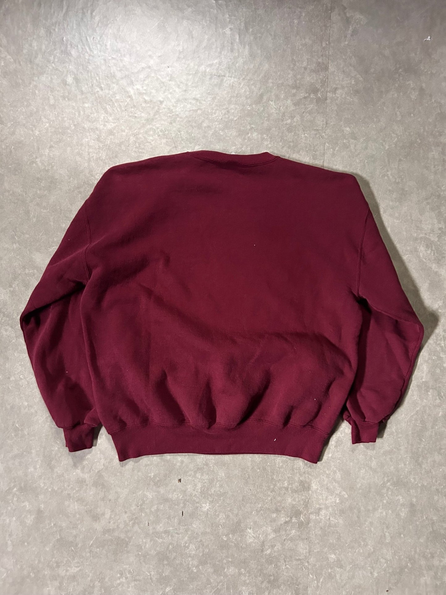 90's Vintage Johnson County Community College Volleyball Maroon Crewneck - XXL - XXL | Martin City Vintage