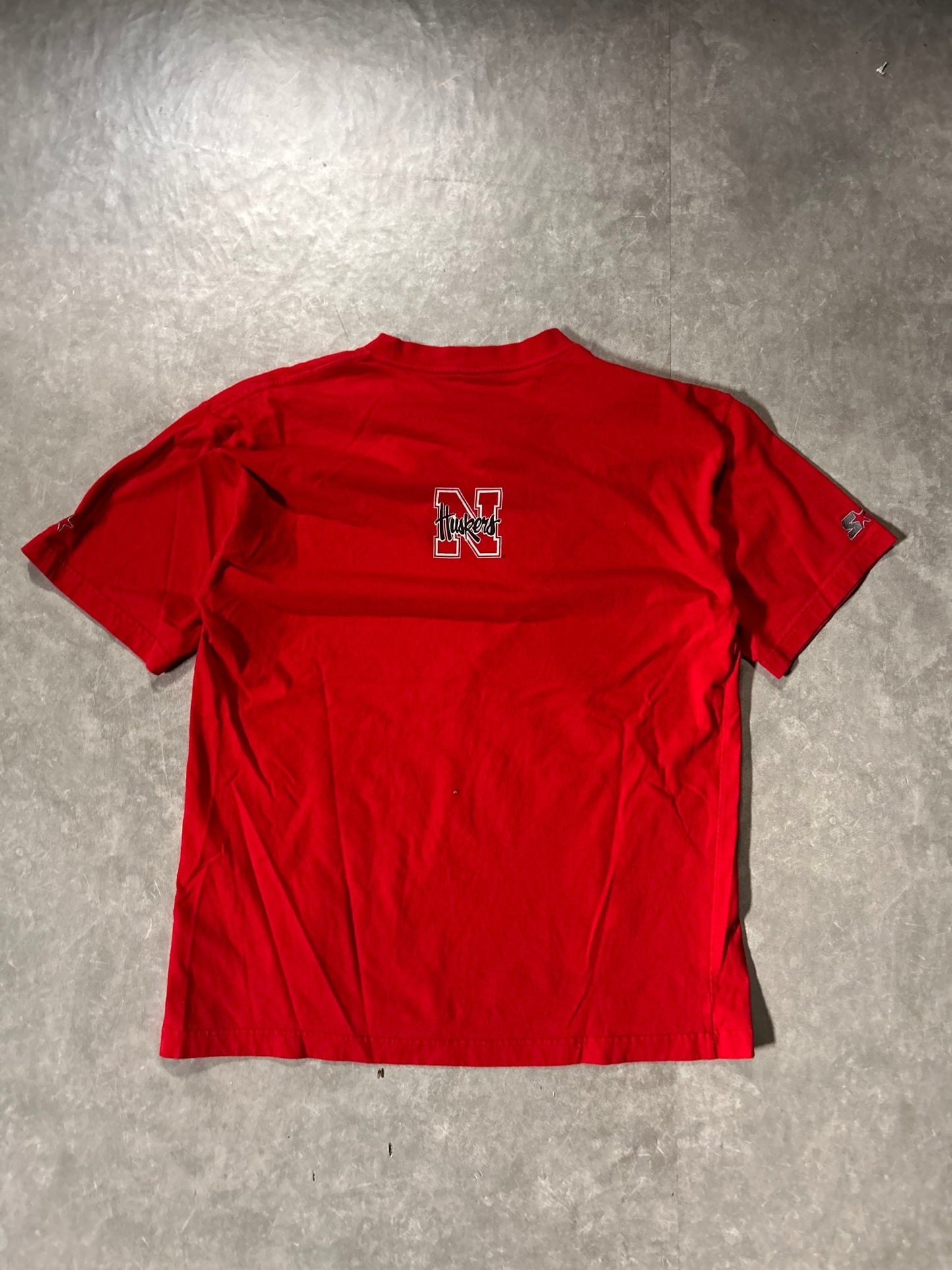2000's Vintage Nebraska Cornhuskers Starter Red T-Shirt - XL - XL | Martin City Vintage