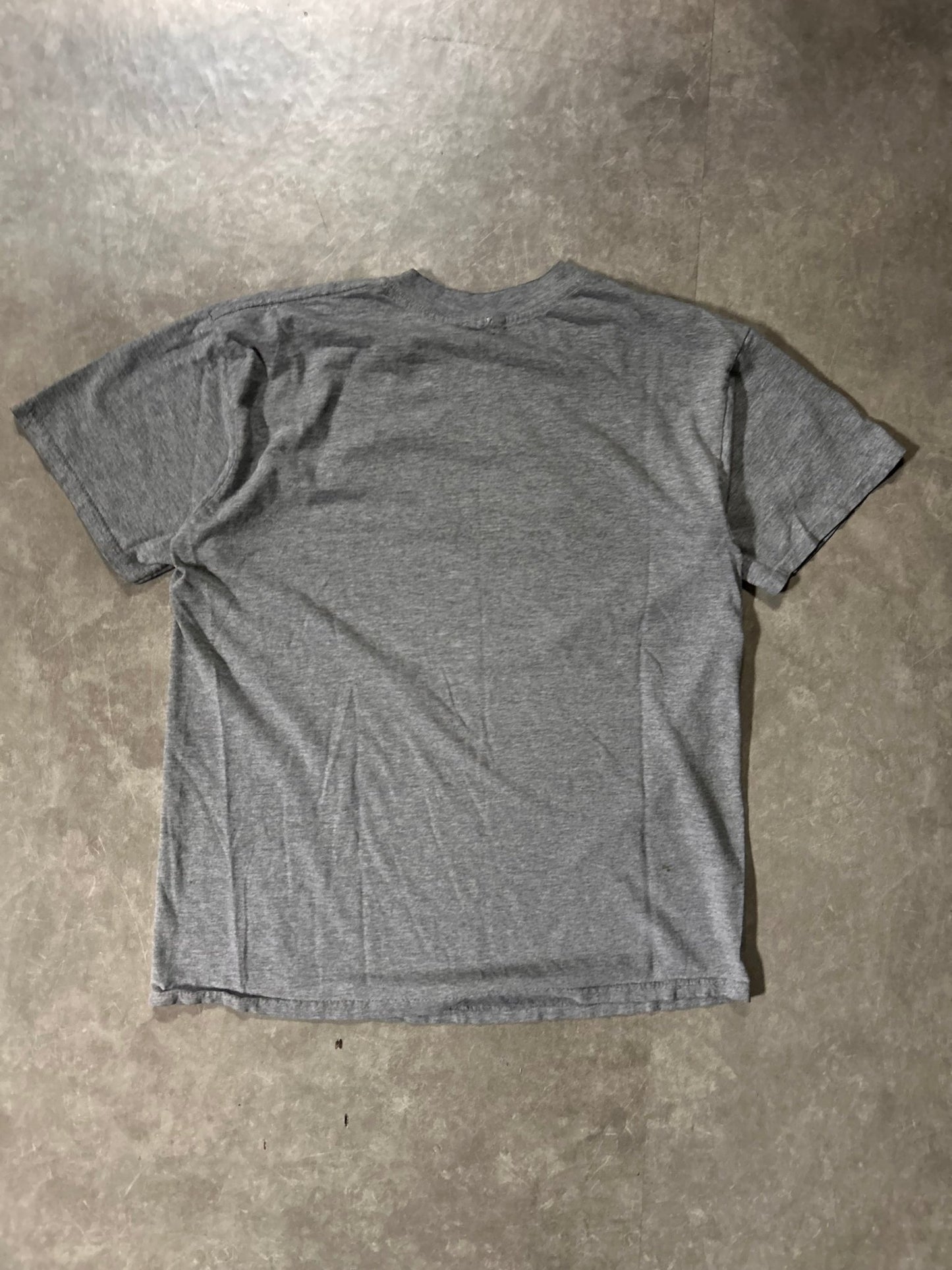 90's Vintage Kansas Jayhawks Block Letters Grey T-Shirt - L - L | Martin City Vintage