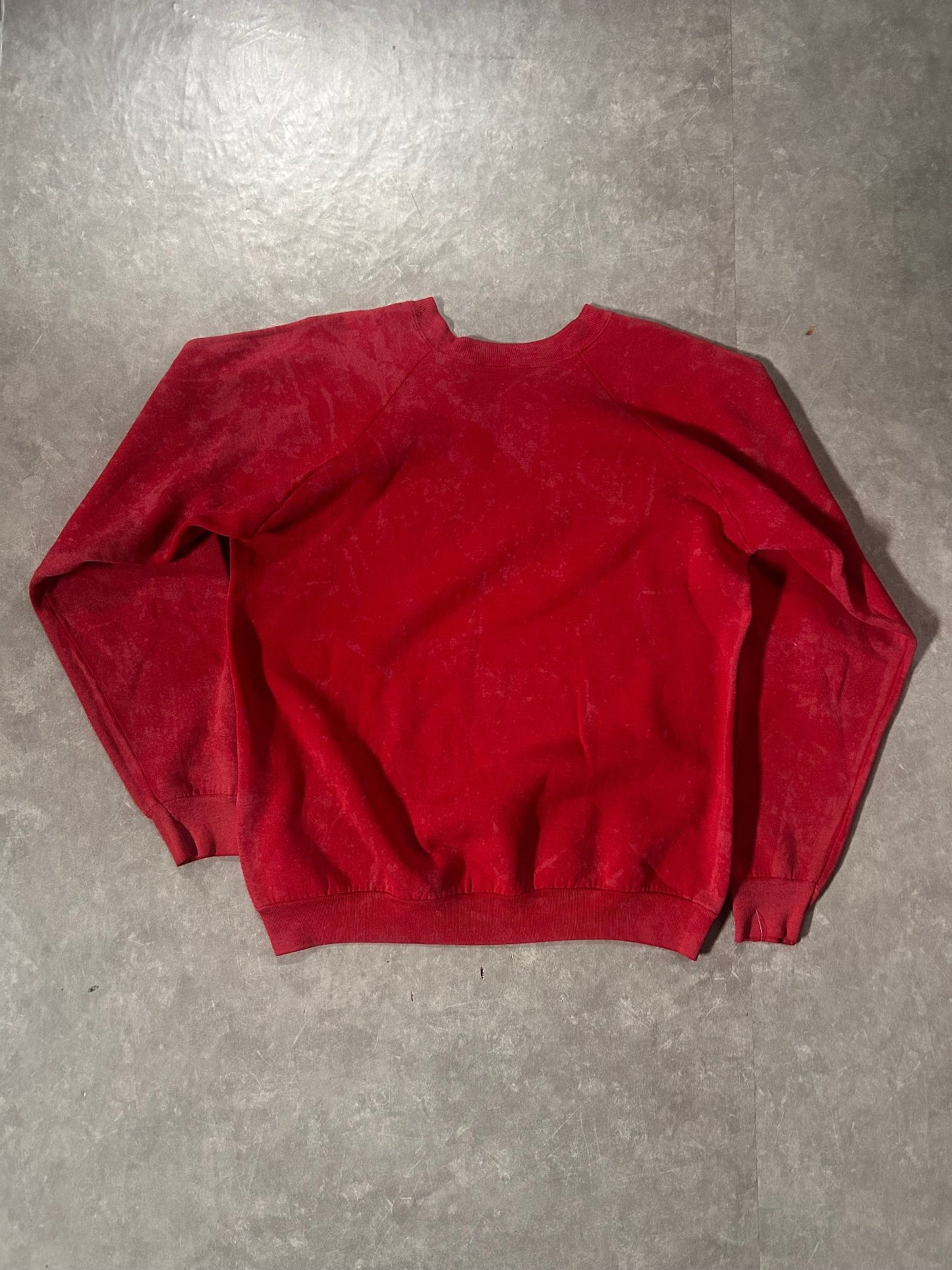 90's Vintage Iowa State Cyclones Crest Distressed Red Crewneck - XL - XL | Martin City Vintage