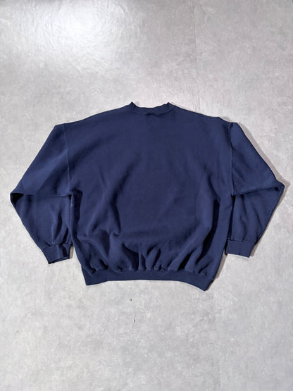 90s Vintage Michigan Wolverines Embroidered Navy Crewneck -XL - XL | Martin City Vintage