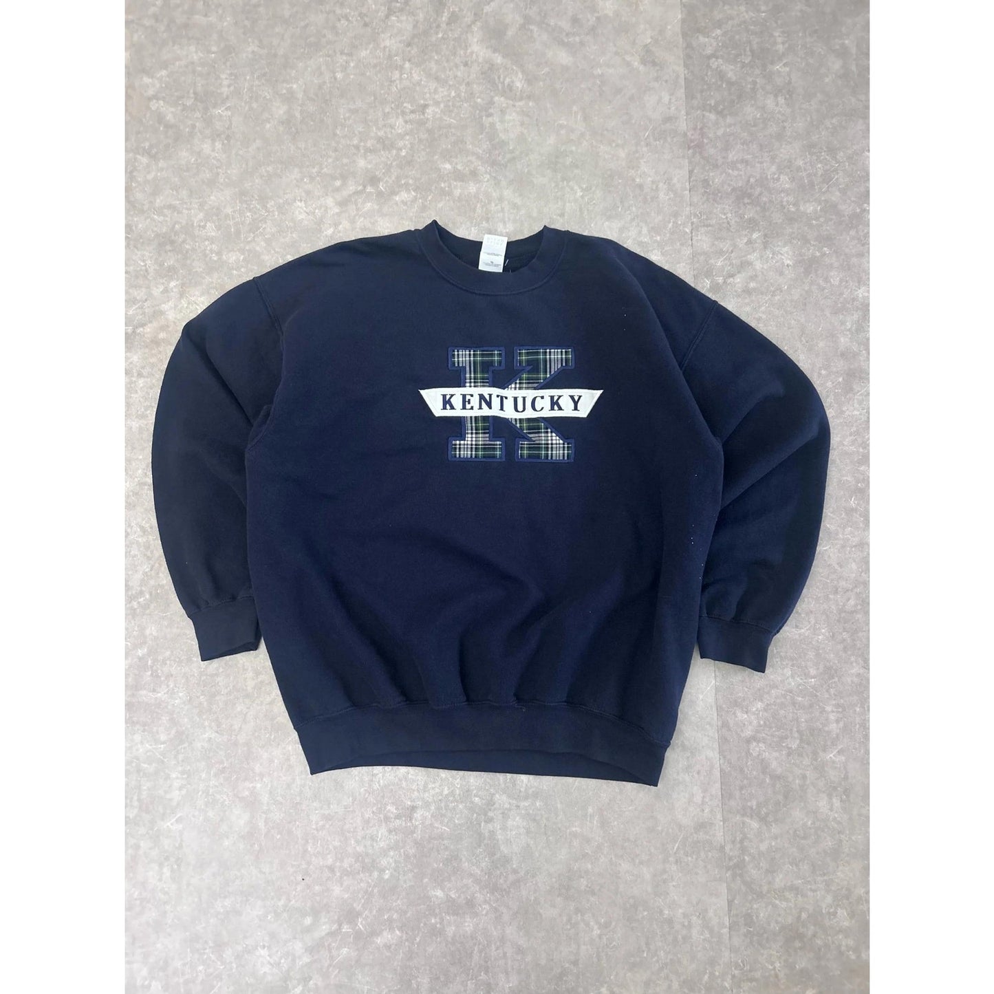 90s Vintage Kentucky Wildcats Navy Crewneck Size XL - | Martin City Vintage