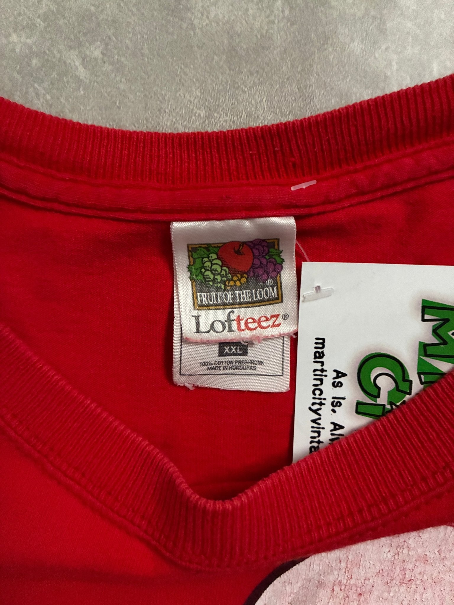 90s Vintage Nebraska Cornhuskers Football Red T-Shirt -XXL - XXL | Martin City Vintage