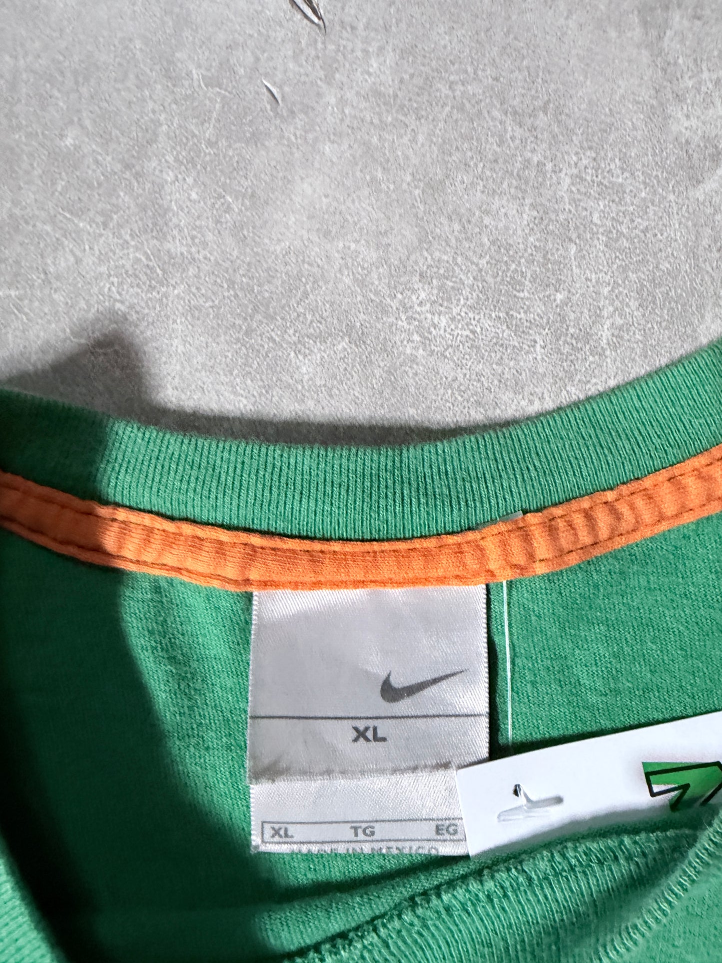 2000s Vintage Nike Soccer Green T Shirt -XL