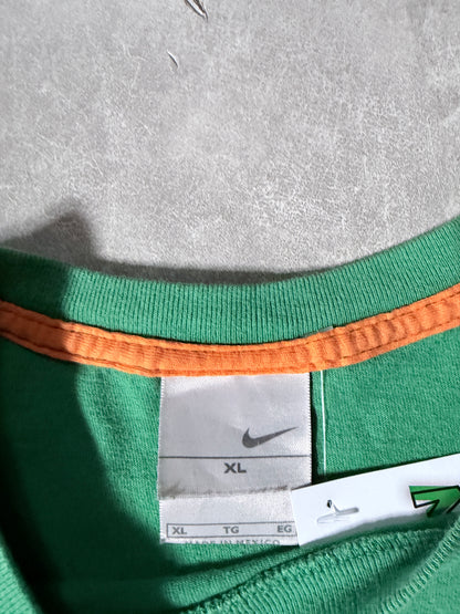 2000s Vintage Nike Soccer Green T Shirt -XL