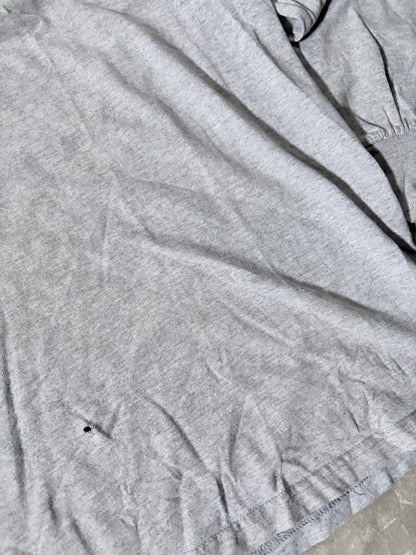 90s Vintage Kansas Jayhawks Embroidered Grey Long Sleeve Shirt -XL