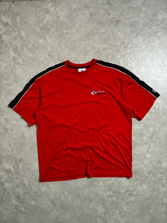 2000s Vintage Kansas City Chiefs Minimal Embroidered Red T-Shirt -XXL - XXL | Martin City Vintage