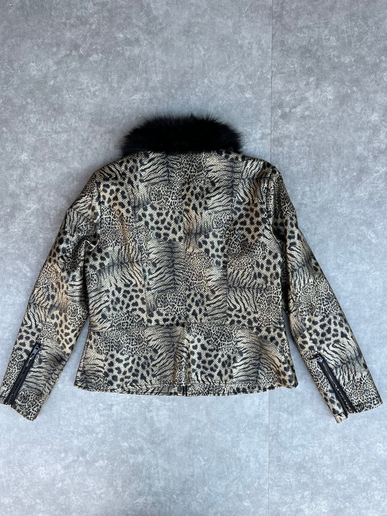 2000s Vintage Baccini Animal Print Jacket - PL - L | Martin City Vintage