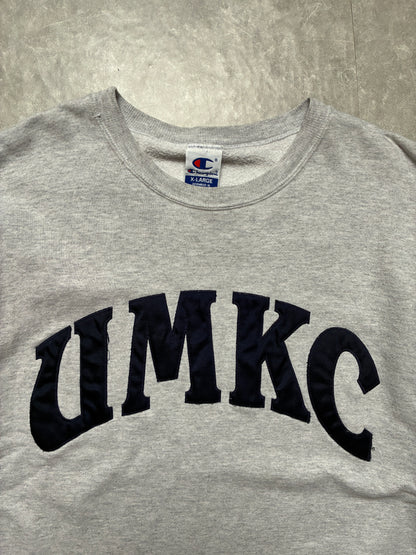 90s Vintage UMKC Roos Champion Grey Crewneck -XL