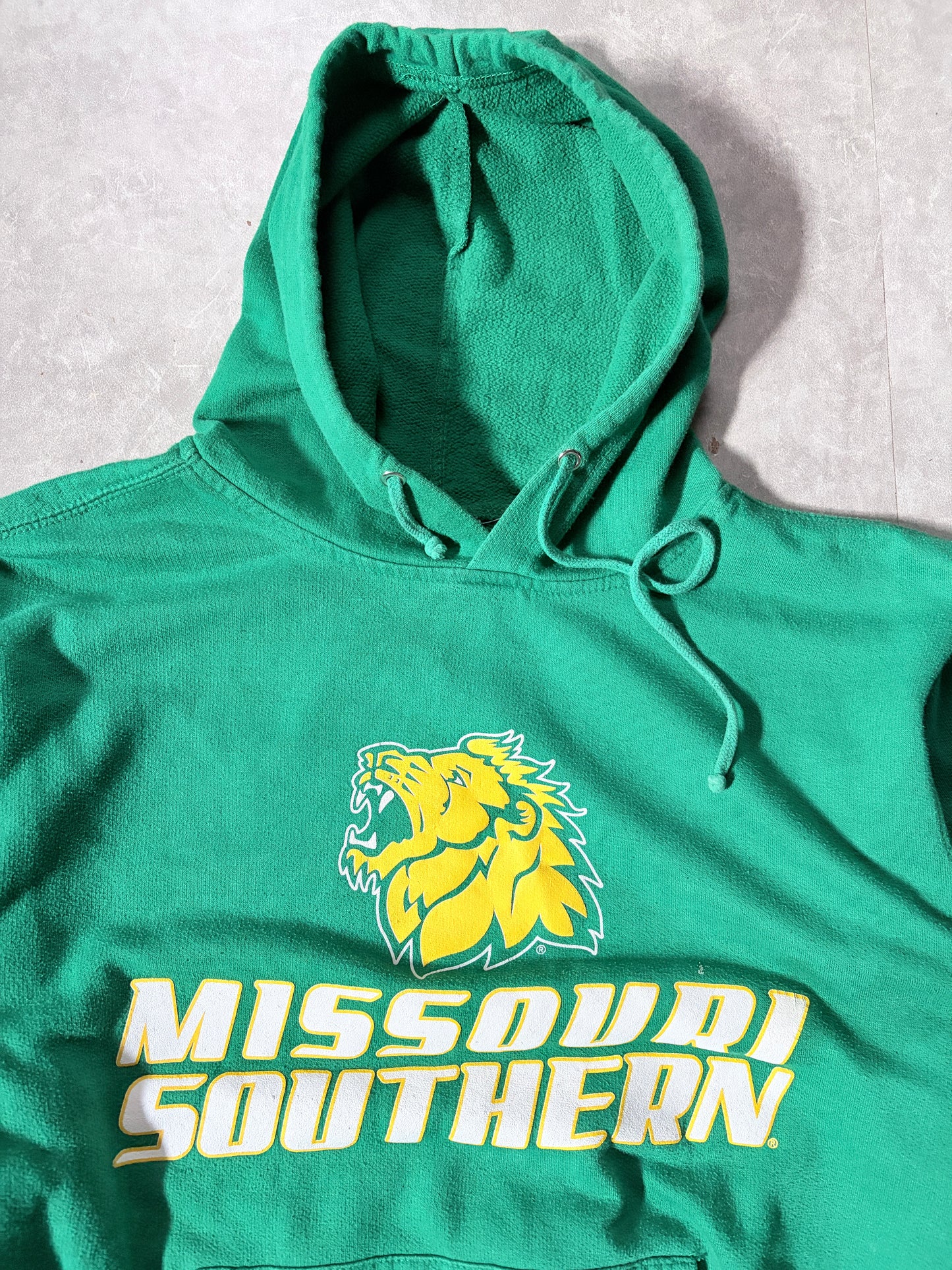 2000s Vintage Missouri Southern State Griffons Green Hoodie -S