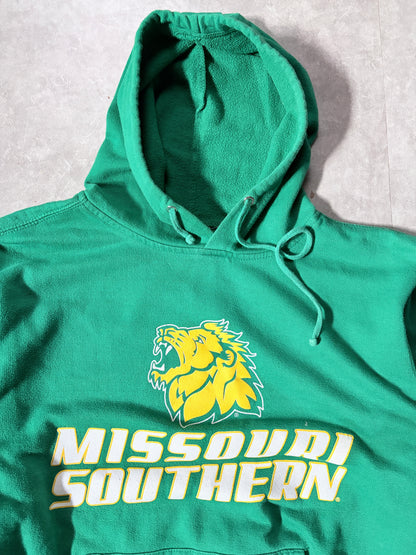 2000s Vintage Missouri Southern State Griffons Green Hoodie -S
