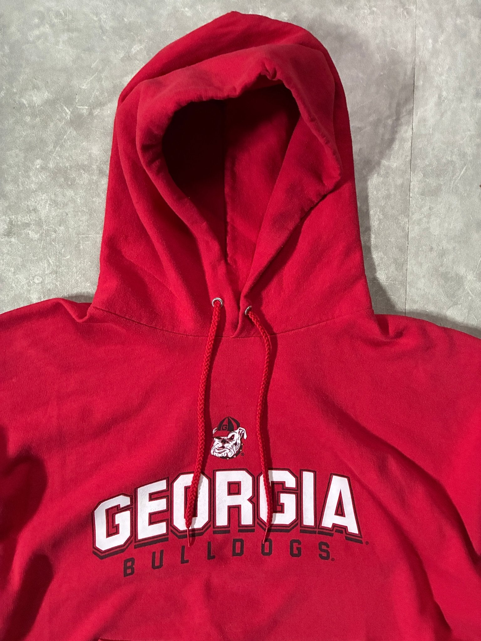 2000s Vintage Georgia Bulldogs Red Hoodie -XL - XL | Martin City Vintage