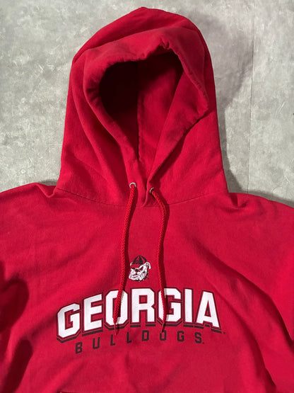 2000s Vintage Georgia Bulldogs Red Hoodie -XL - XL | Martin City Vintage