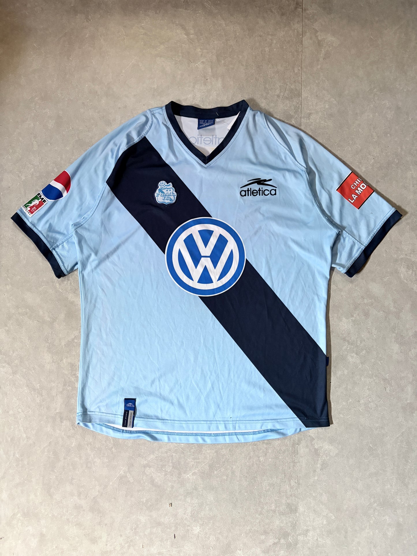 2005 Vintage Puebla FC Atletica Blue Kit -XXL